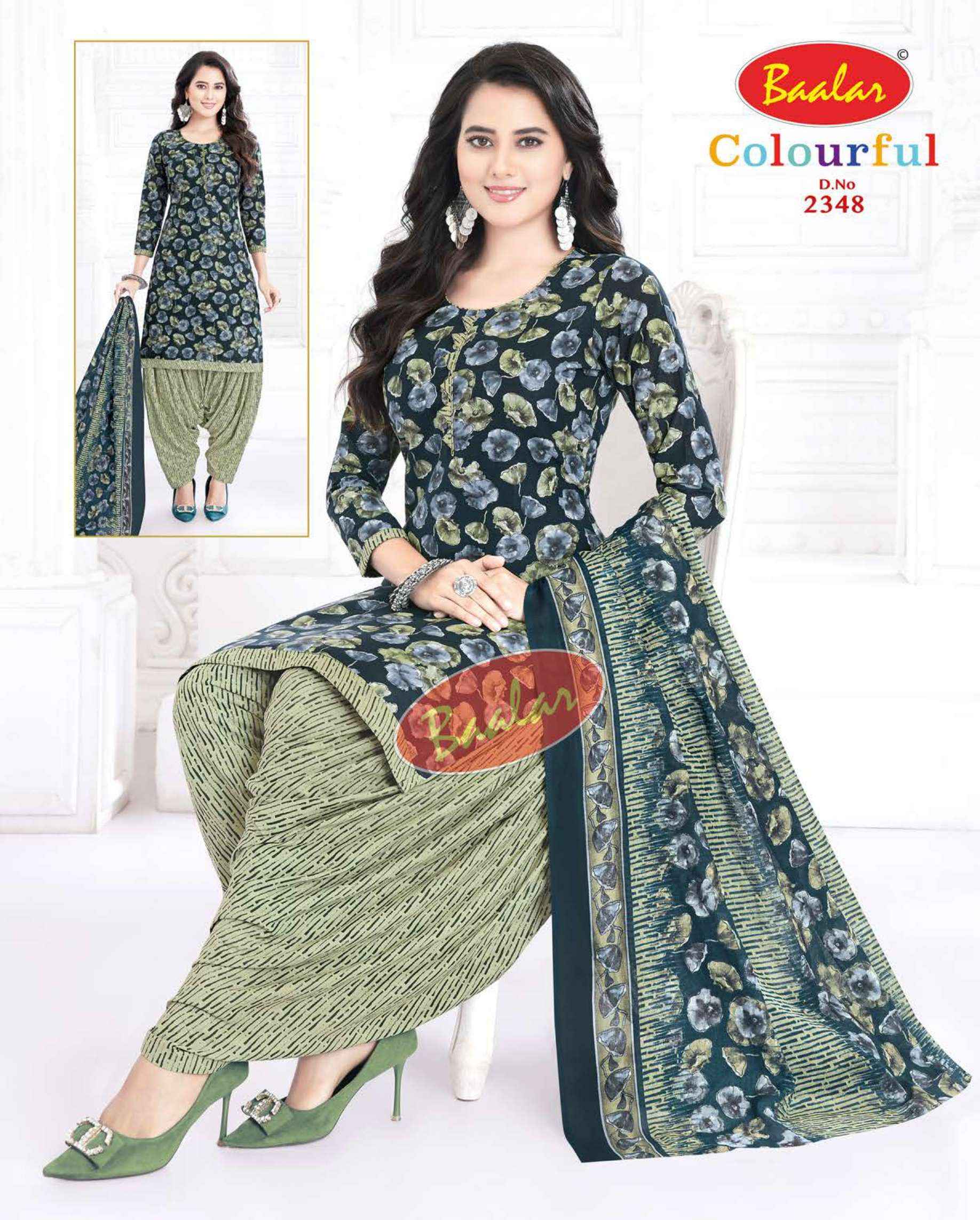 BAALAR COLOURFUL VOL 23 COTTON PATIYALA SALWAR KAMEEZ ( 36 PCS CATALOG )