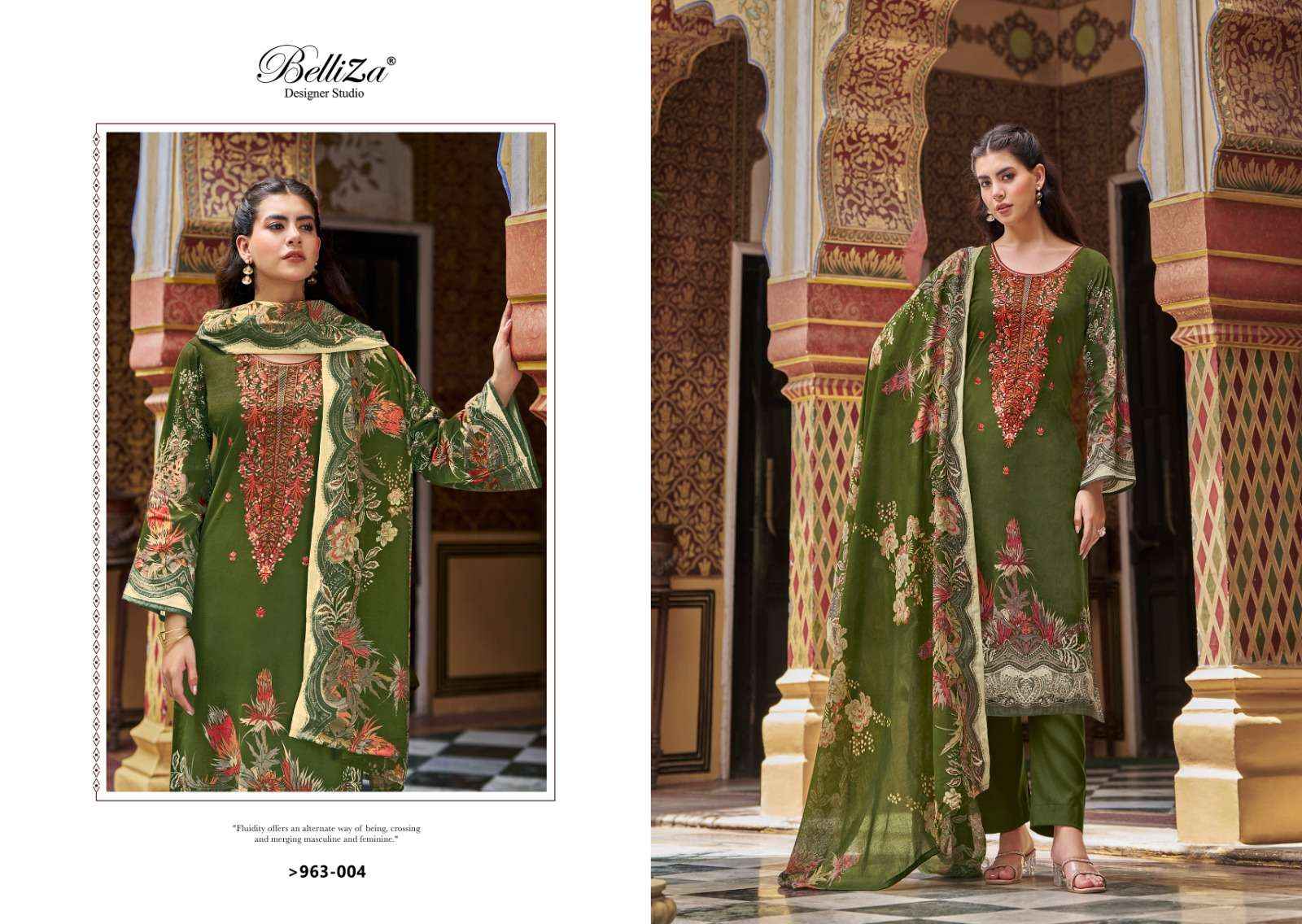 BELLIZA DESIGNER NAIRA VOL 72 WHOLESALE COTTON DESIGNER DRESS MATERIAL ( 8 PCS CATALOG )