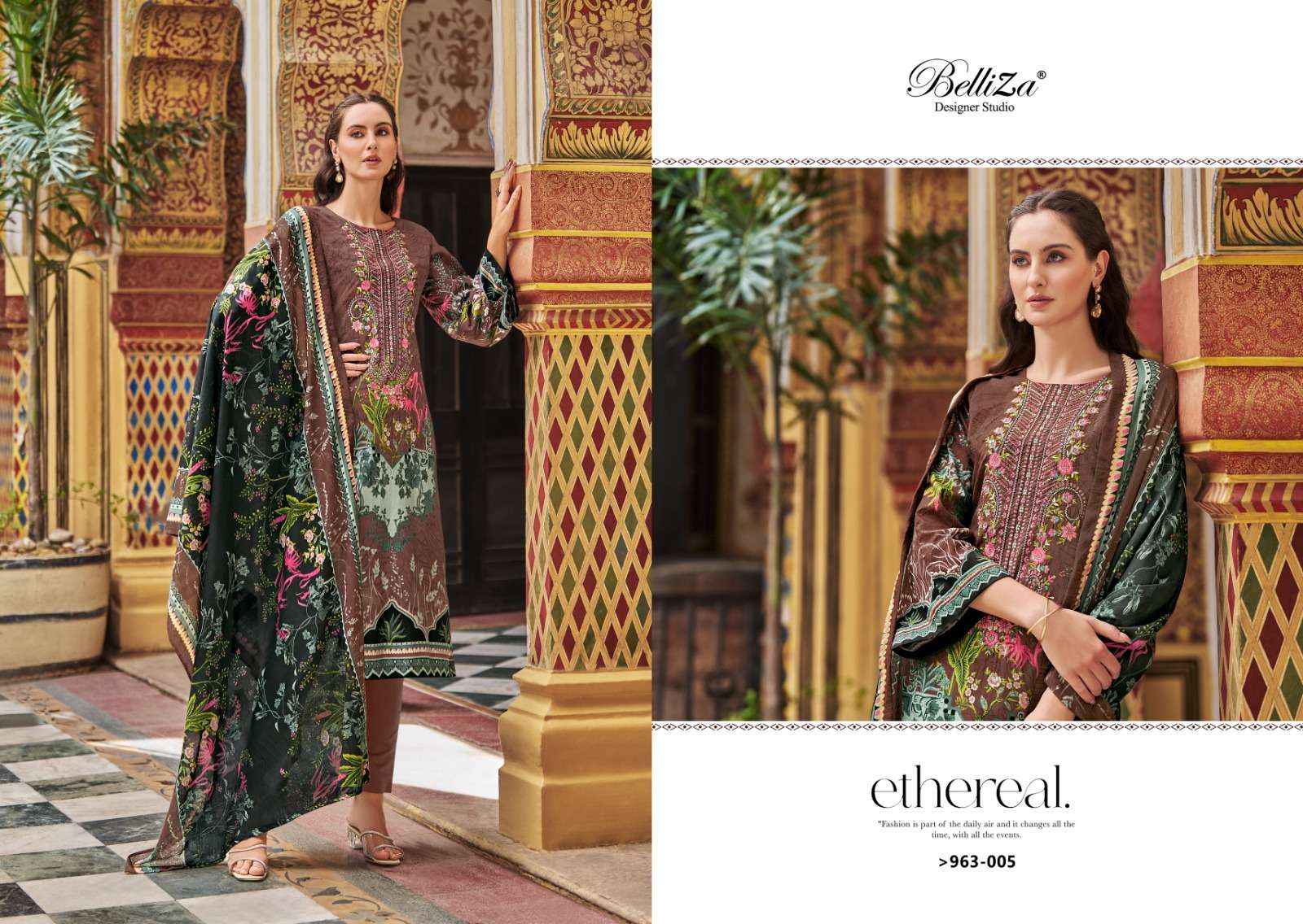 BELLIZA DESIGNER NAIRA VOL 72 WHOLESALE COTTON DESIGNER DRESS MATERIAL ( 8 PCS CATALOG )