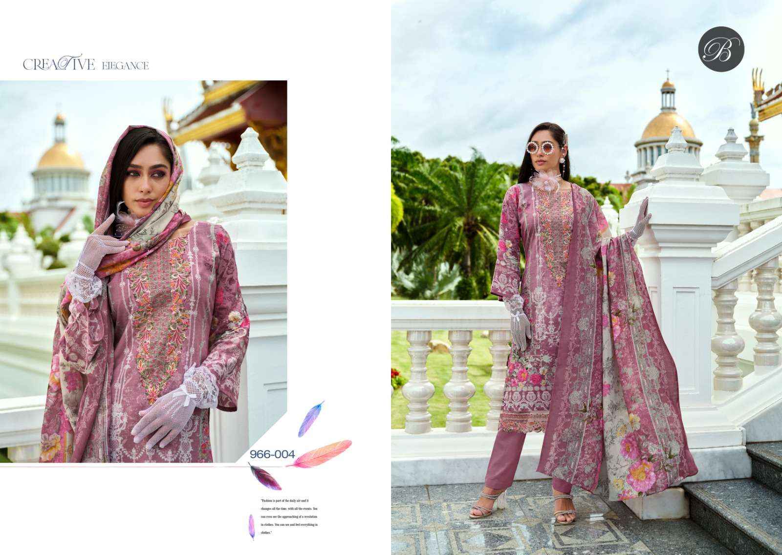 BELLIZA DESIGNER SUITS AL MARINA COTTON SALWAR KAMEEZ ( 8 PCS CATALOG )