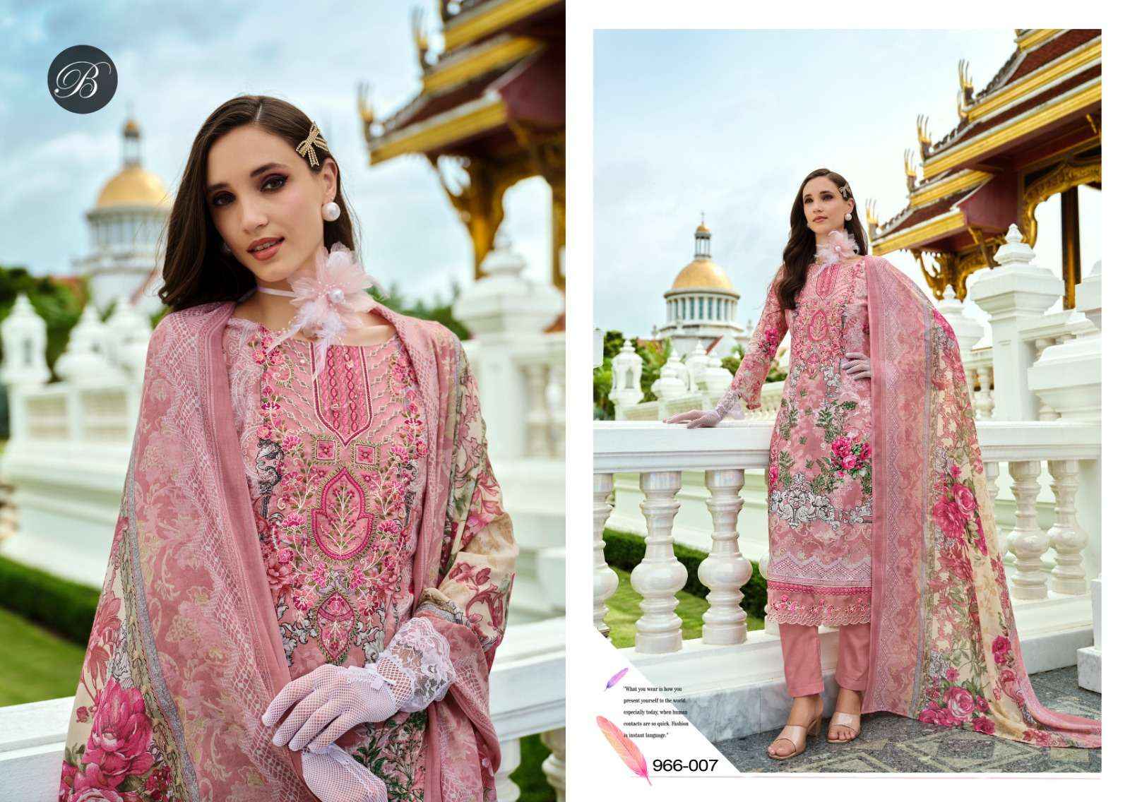 BELLIZA DESIGNER SUITS AL MARINA COTTON SALWAR KAMEEZ ( 8 PCS CATALOG )