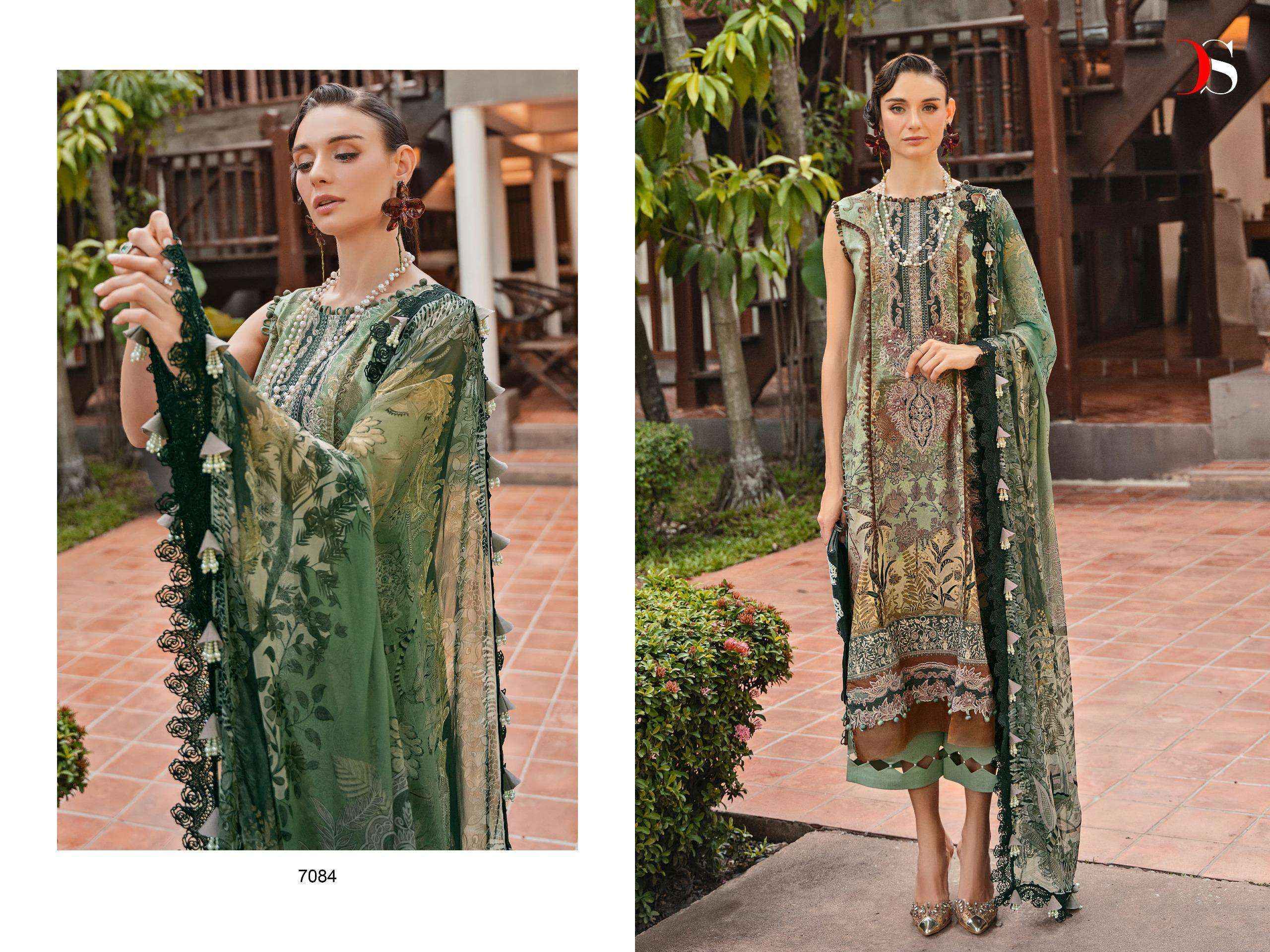 DEEPSY SUITS JADE BLISS LAWN 24 VOL 2 COTTON DRESS MATERIAL ( 8 PCS CATALOG )