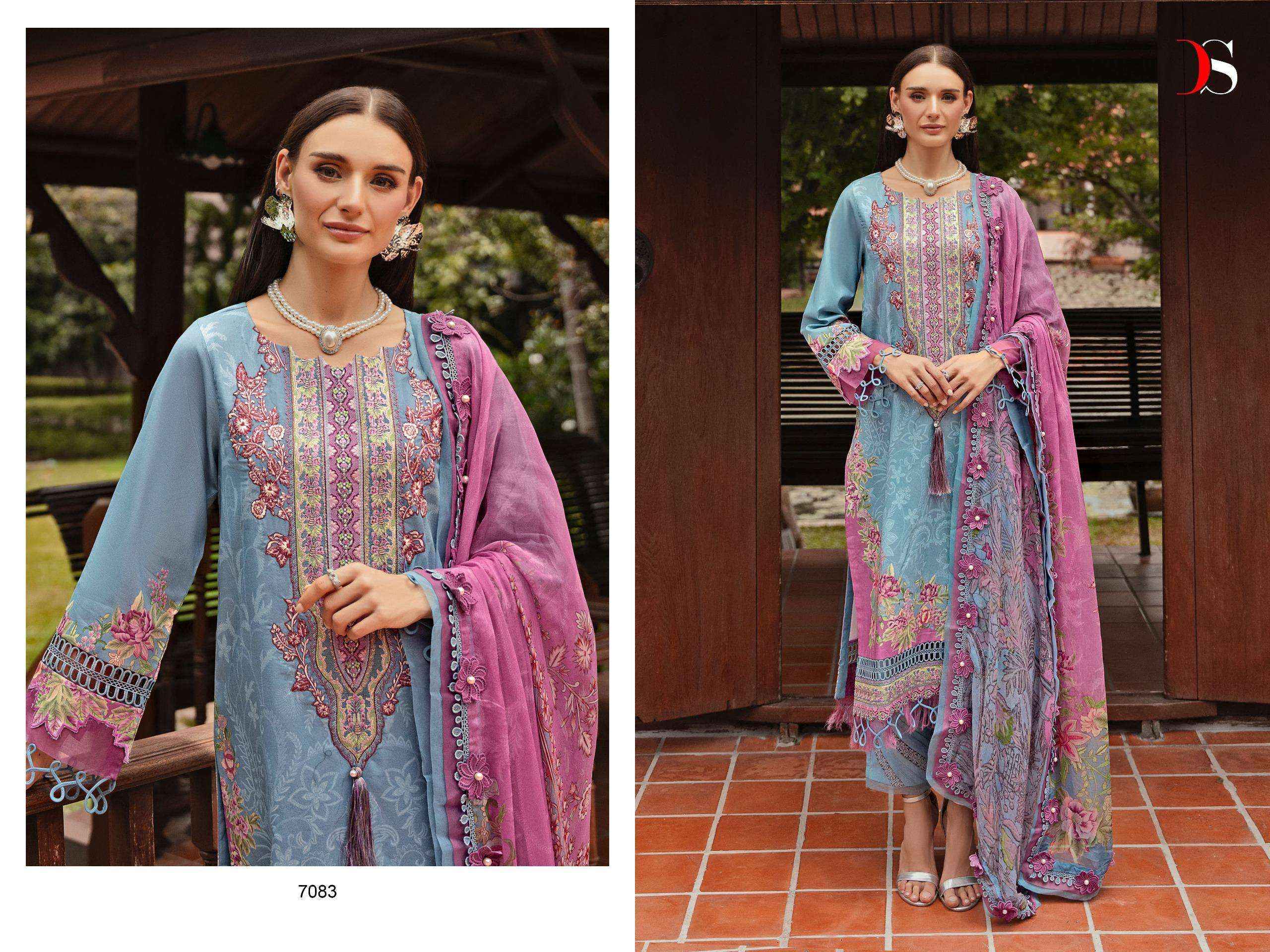 DEEPSY SUITS JADE BLISS LAWN 24 VOL 2 COTTON DRESS MATERIAL ( 8 PCS CATALOG )