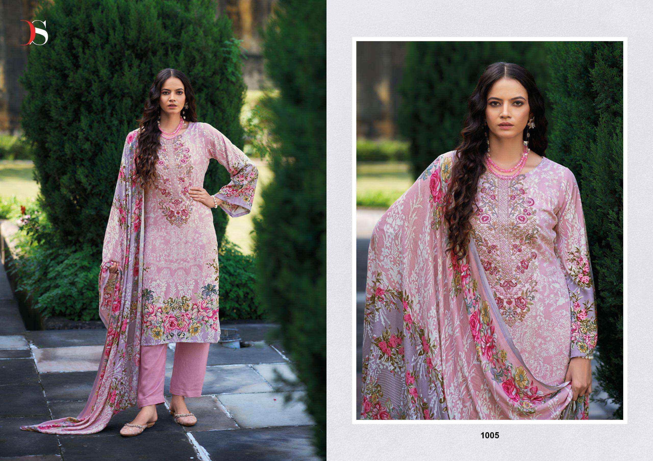 DEEPSY SUITS SILSILA PASHMINA DESIGNER DRESS MATERIAL ( 6 PCS CATALOG )