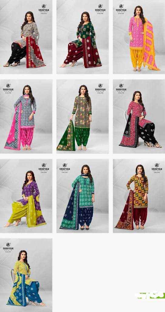 DEEPTEX PRINTS BATIK PLUS VOL 27 COTTON PATIYALA SUIT ( 10 PCS CATALOG )