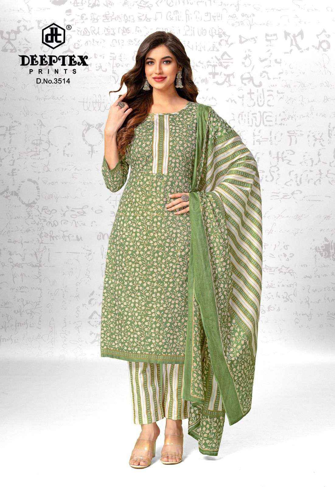 DEEPTEX PRINTS CHIEF GUEST VOL 35 COTTON DRESS MATERIAL ( 15 PCS CATRALOG )