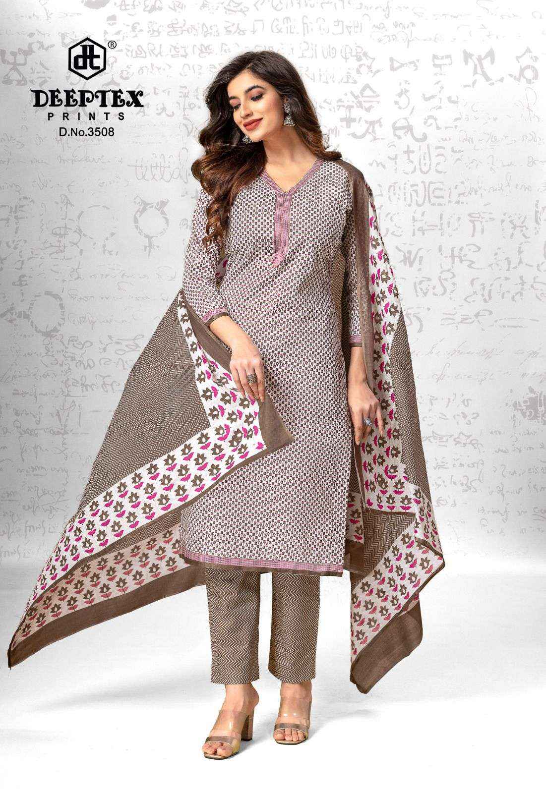 DEEPTEX PRINTS CHIEF GUEST VOL 35 COTTON DRESS MATERIAL ( 15 PCS CATRALOG )