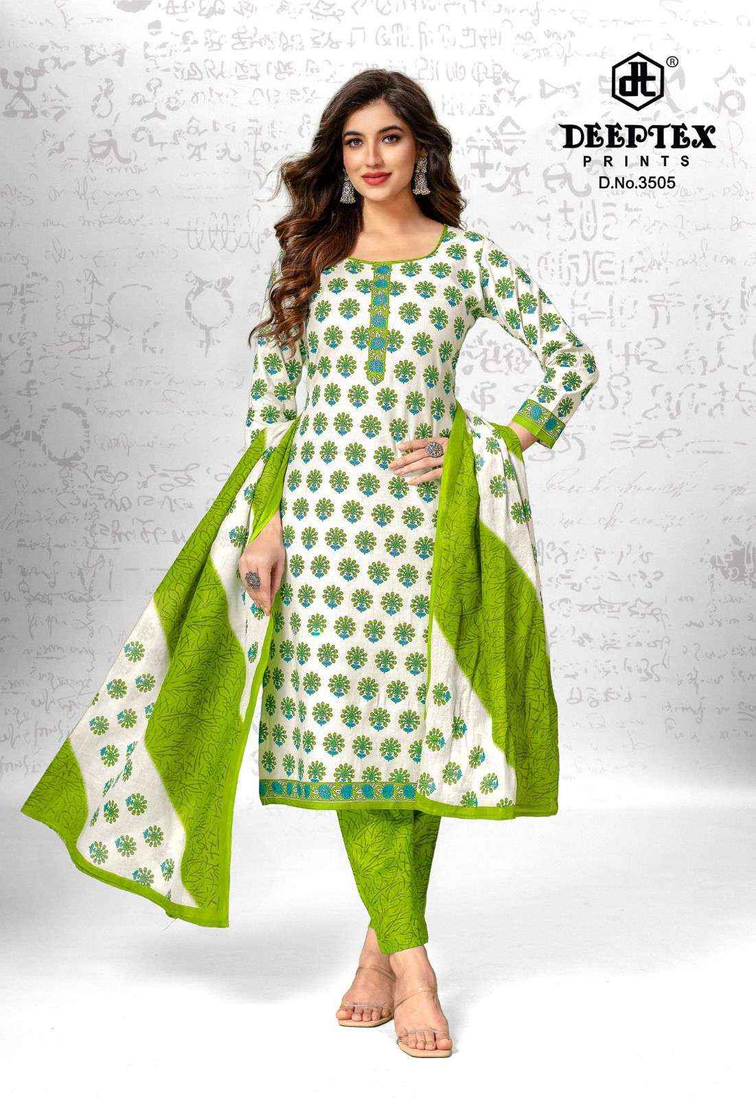 DEEPTEX PRINTS CHIEF GUEST VOL 35 COTTON DRESS MATERIAL ( 15 PCS CATRALOG )