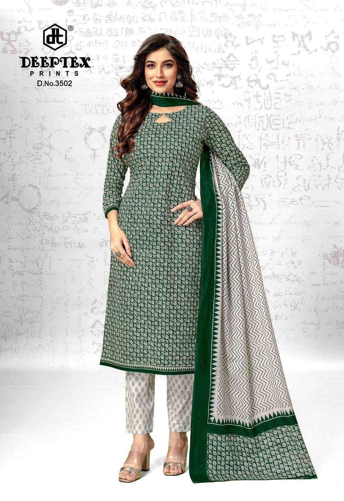 DEEPTEX PRINTS CHIEF GUEST VOL 35 COTTON DRESS MATERIAL ( 15 PCS CATRALOG )