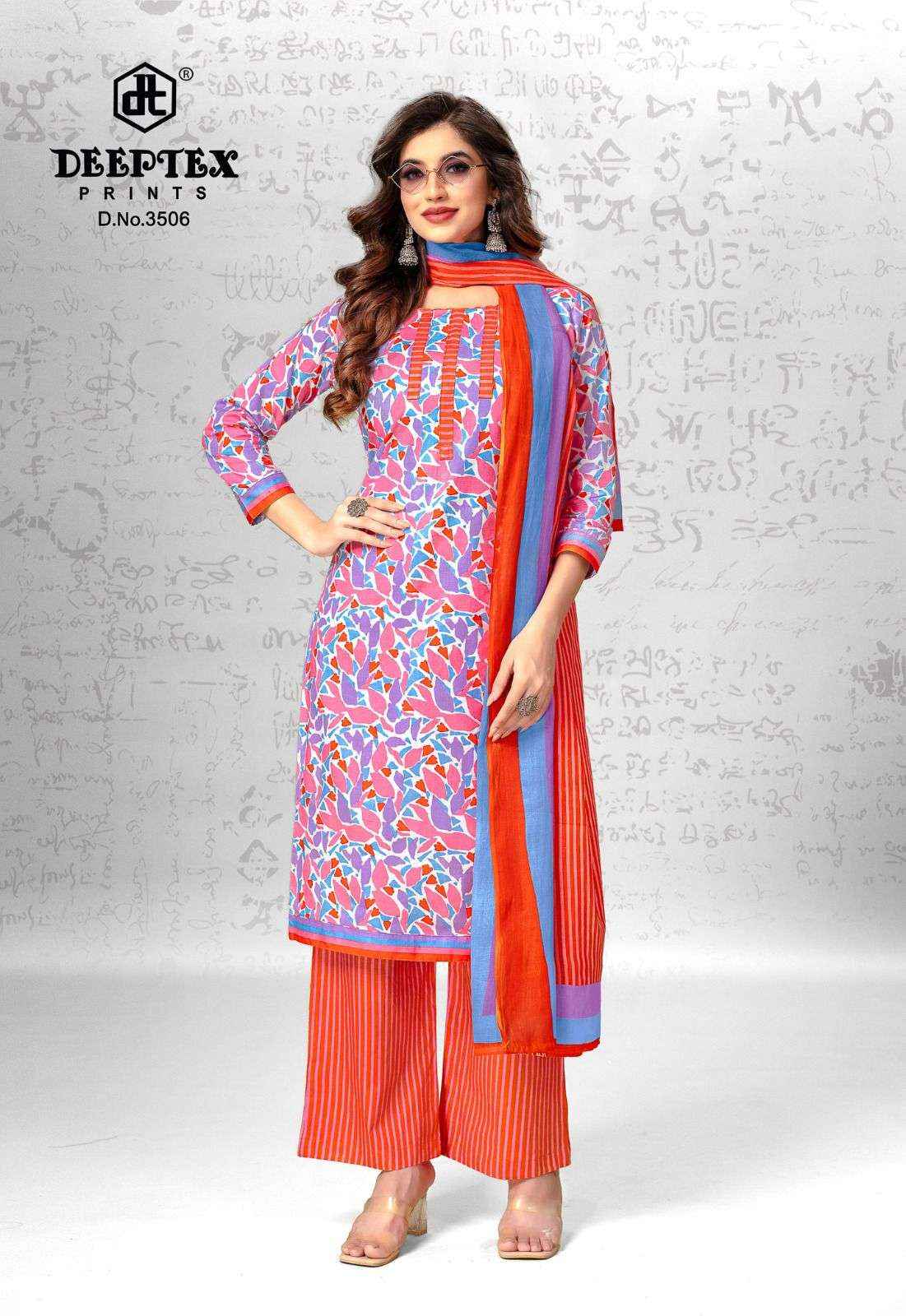 DEEPTEX PRINTS CHIEF GUEST VOL 35 COTTON DRESS MATERIAL ( 15 PCS CATRALOG )