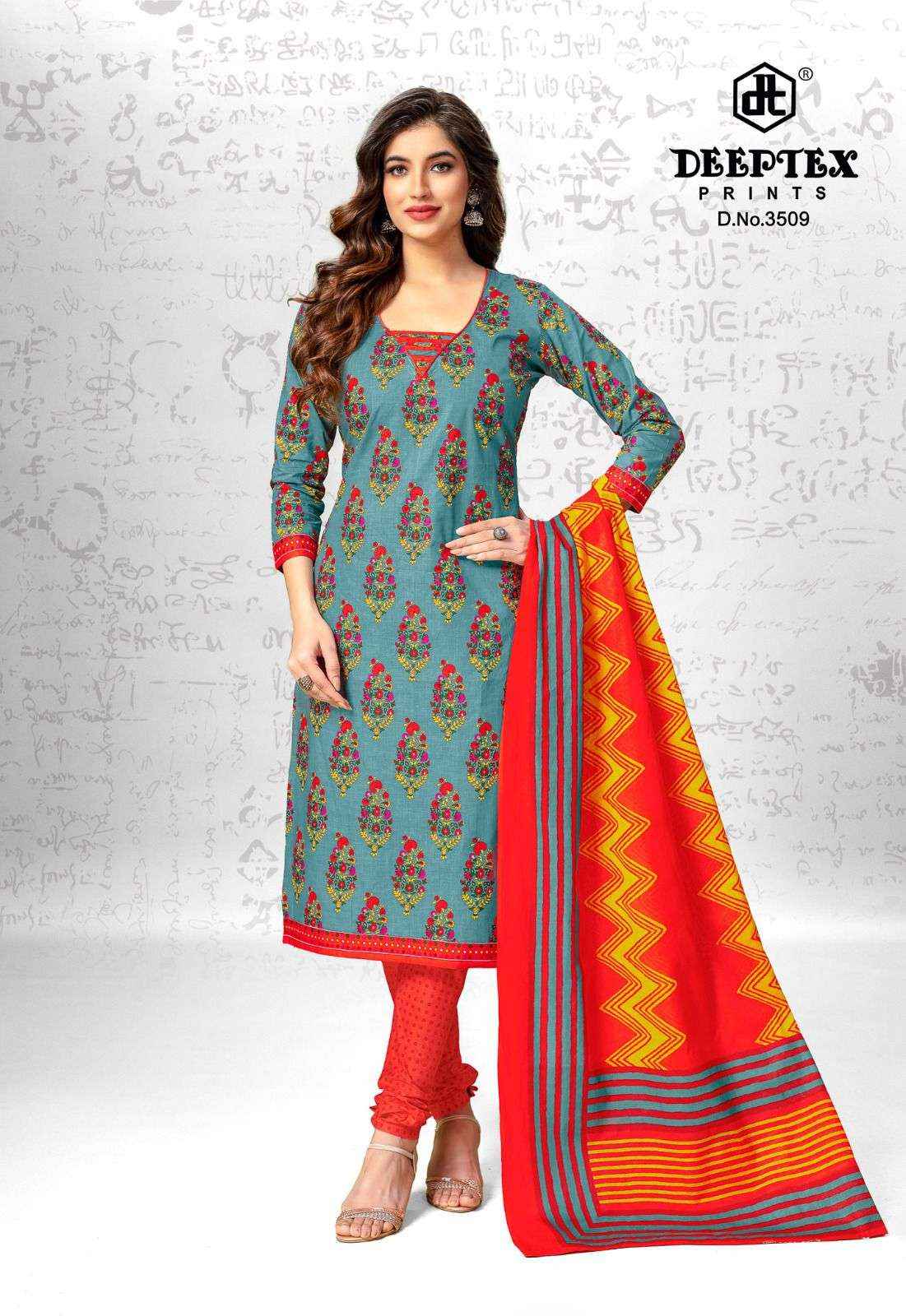 DEEPTEX PRINTS CHIEF GUEST VOL 35 COTTON DRESS MATERIAL ( 15 PCS CATRALOG )