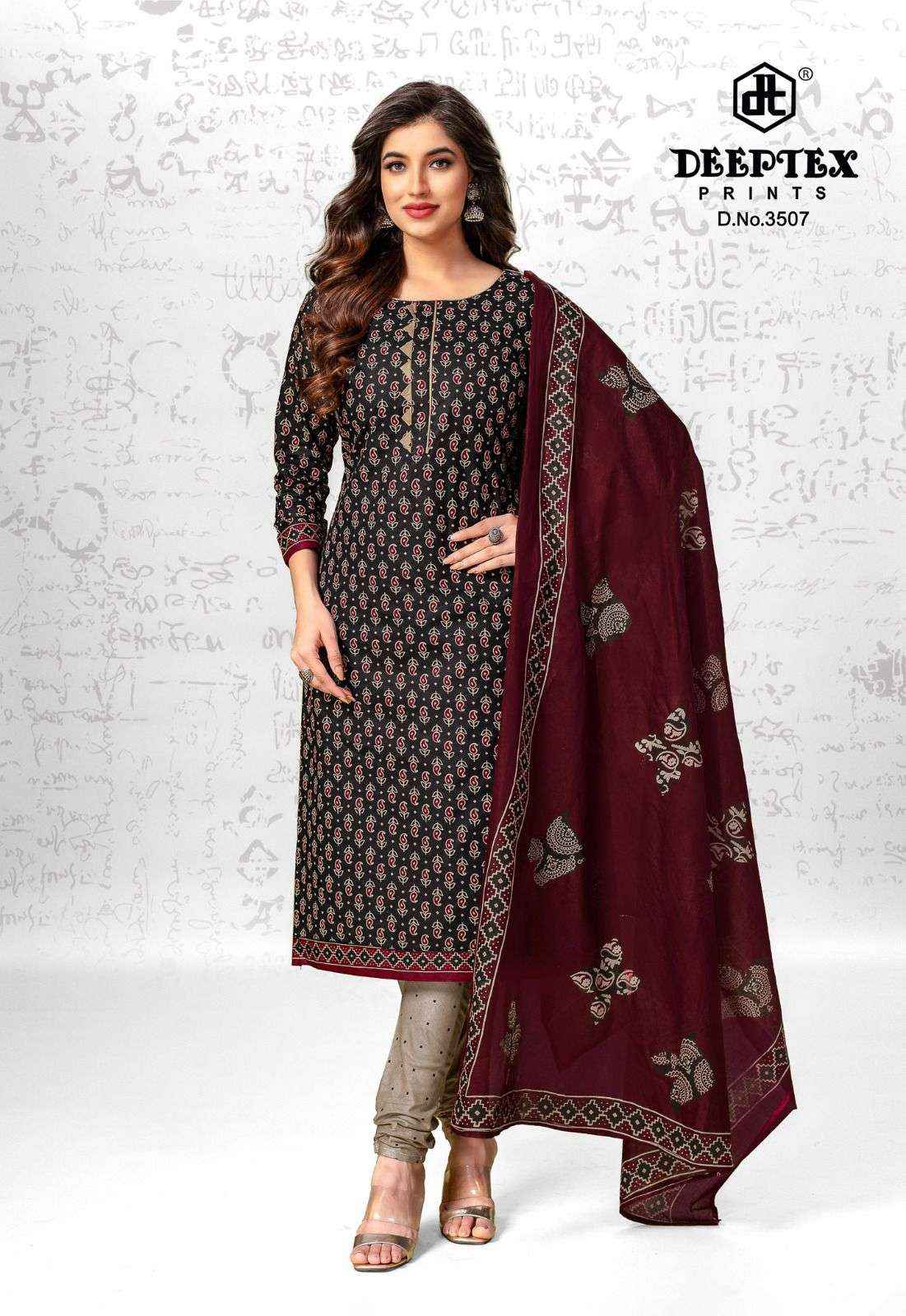 DEEPTEX PRINTS CHIEF GUEST VOL 35 COTTON DRESS MATERIAL ( 15 PCS CATRALOG )