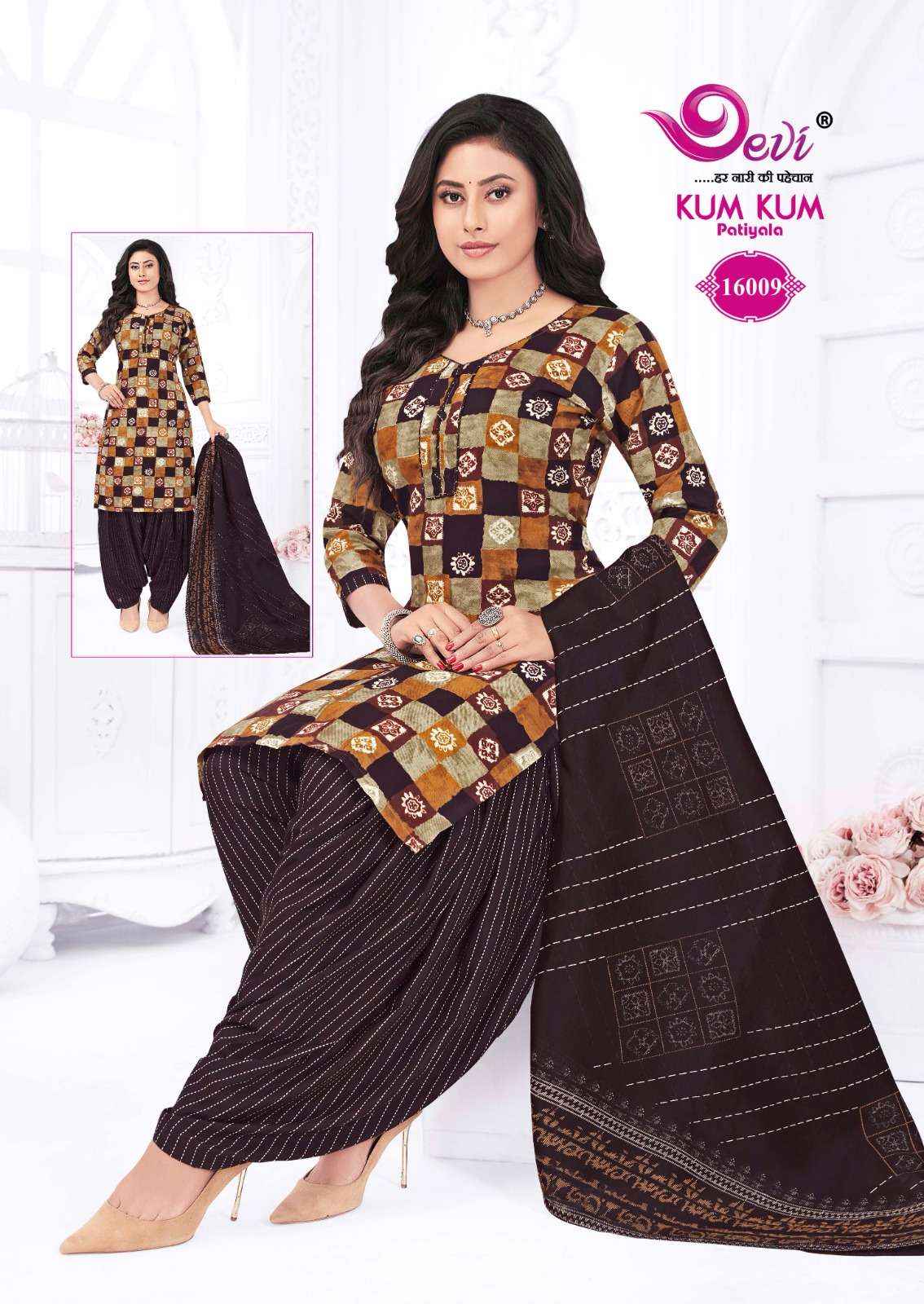 DEVI FASHION KUM KUM VOL 16 STITCH PATIYALA READYMADE SUIT ( 12 PCS CATALOG )