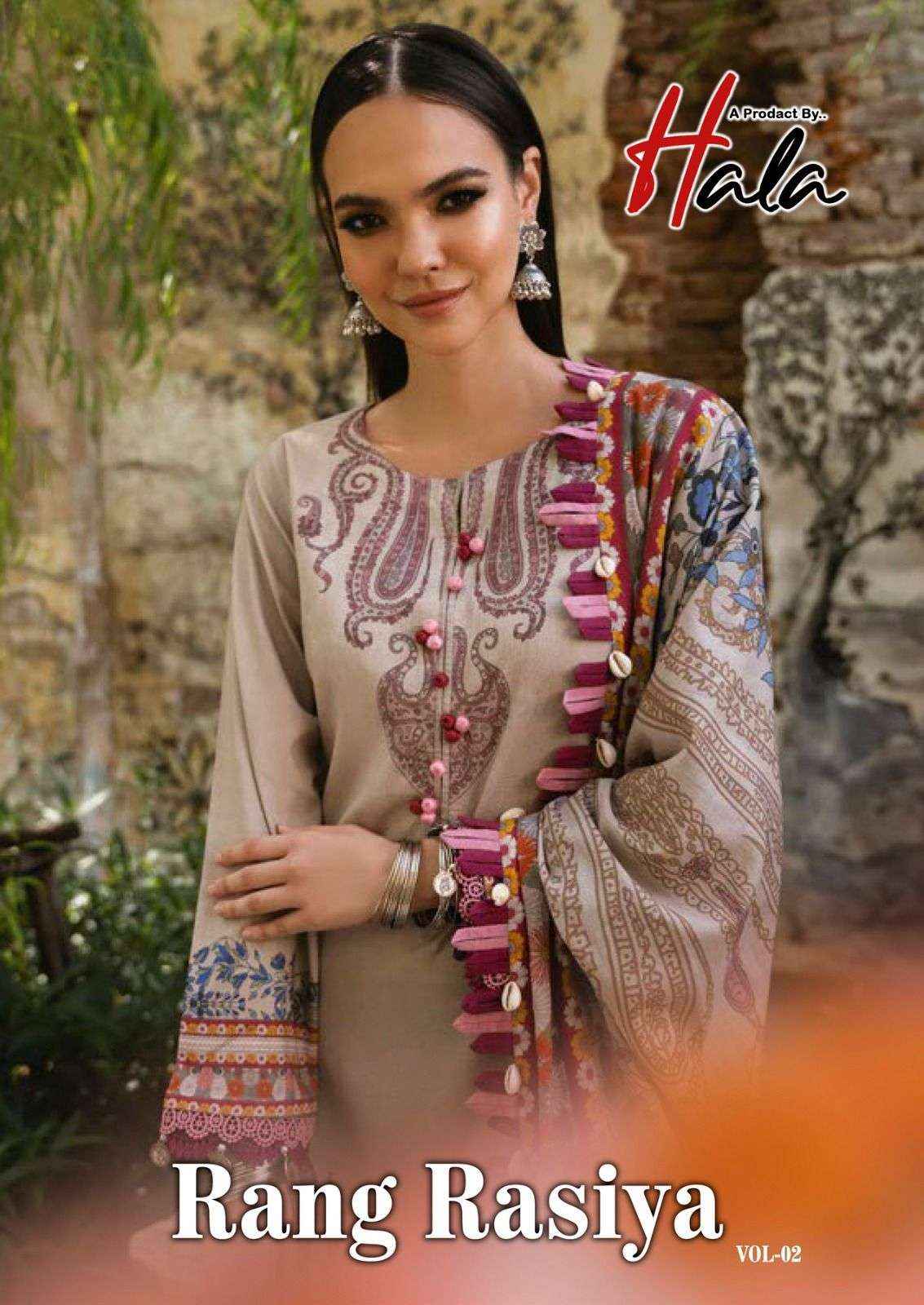 HALA RANG RASIYA VOL 2 COTTON DIGITAL PRINTS SUIT WHOLESALE PRICE ( 6 PCS CATALOG )