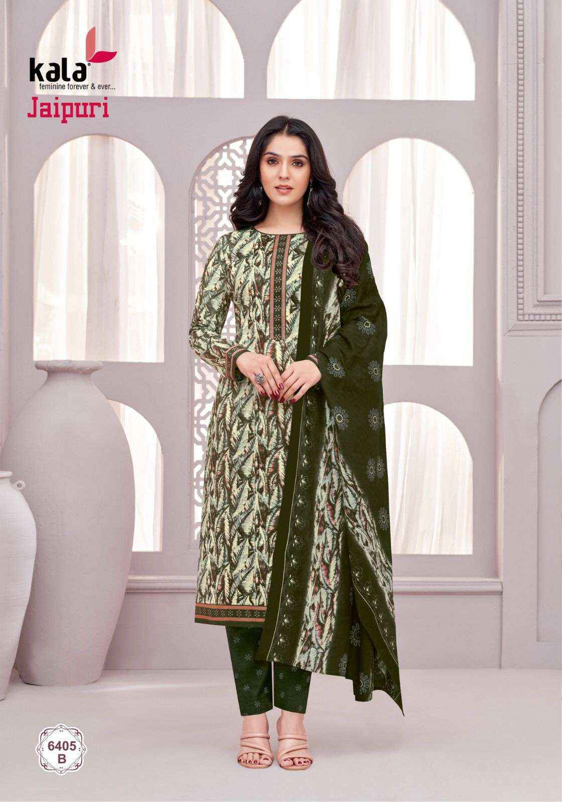 KALA FASHION JAIPURI VOL 6 PURE COTTON SALWAR KAMEEZ WHOLESALE PRICE ( 12 PCS CATALOG )