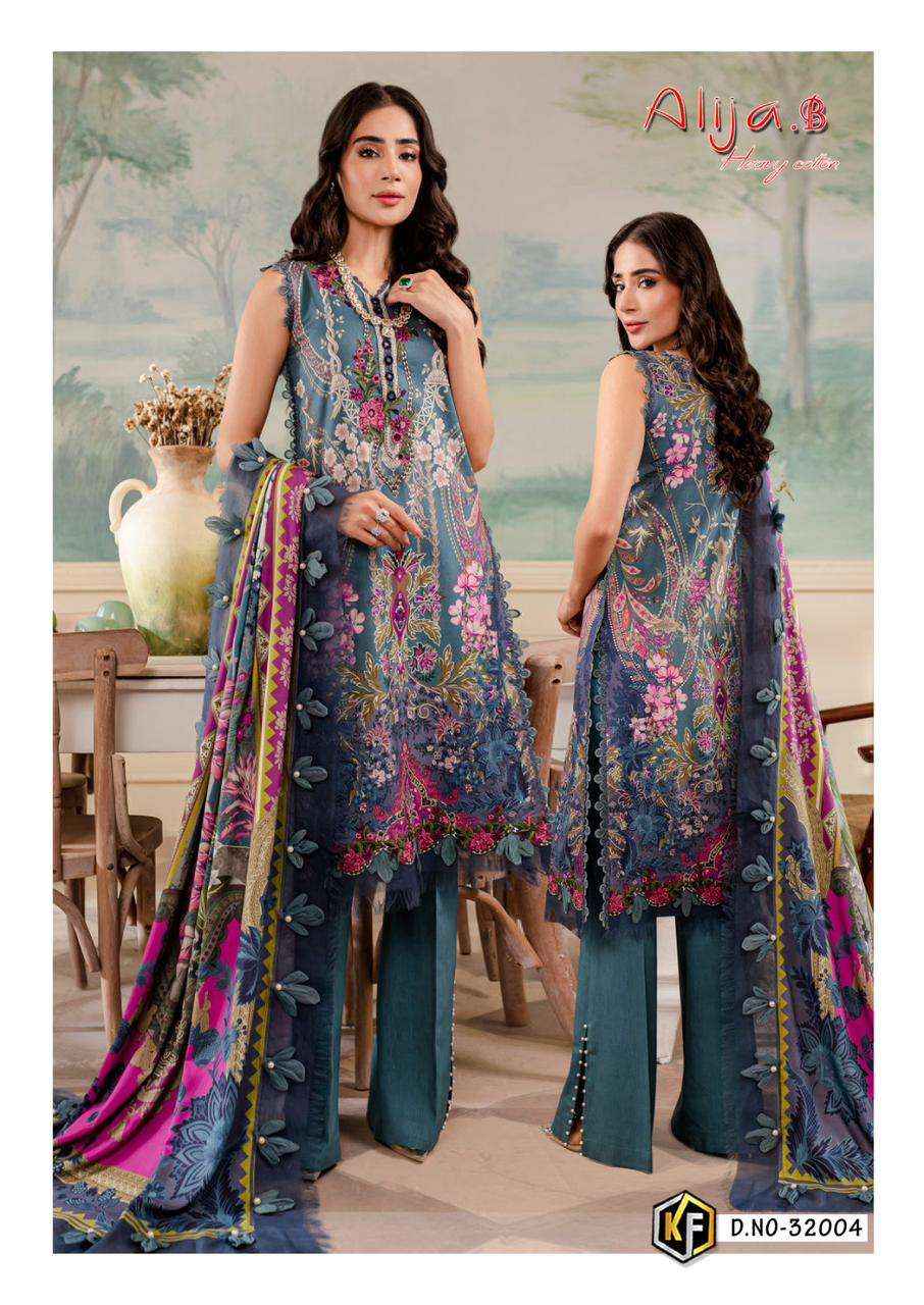 KEVAL FAB ALIJA B VOL 32 WHOLESALE COTTON DIGITAL PRINT DRESS MATERIAL ( 6 PCS CATALOG )