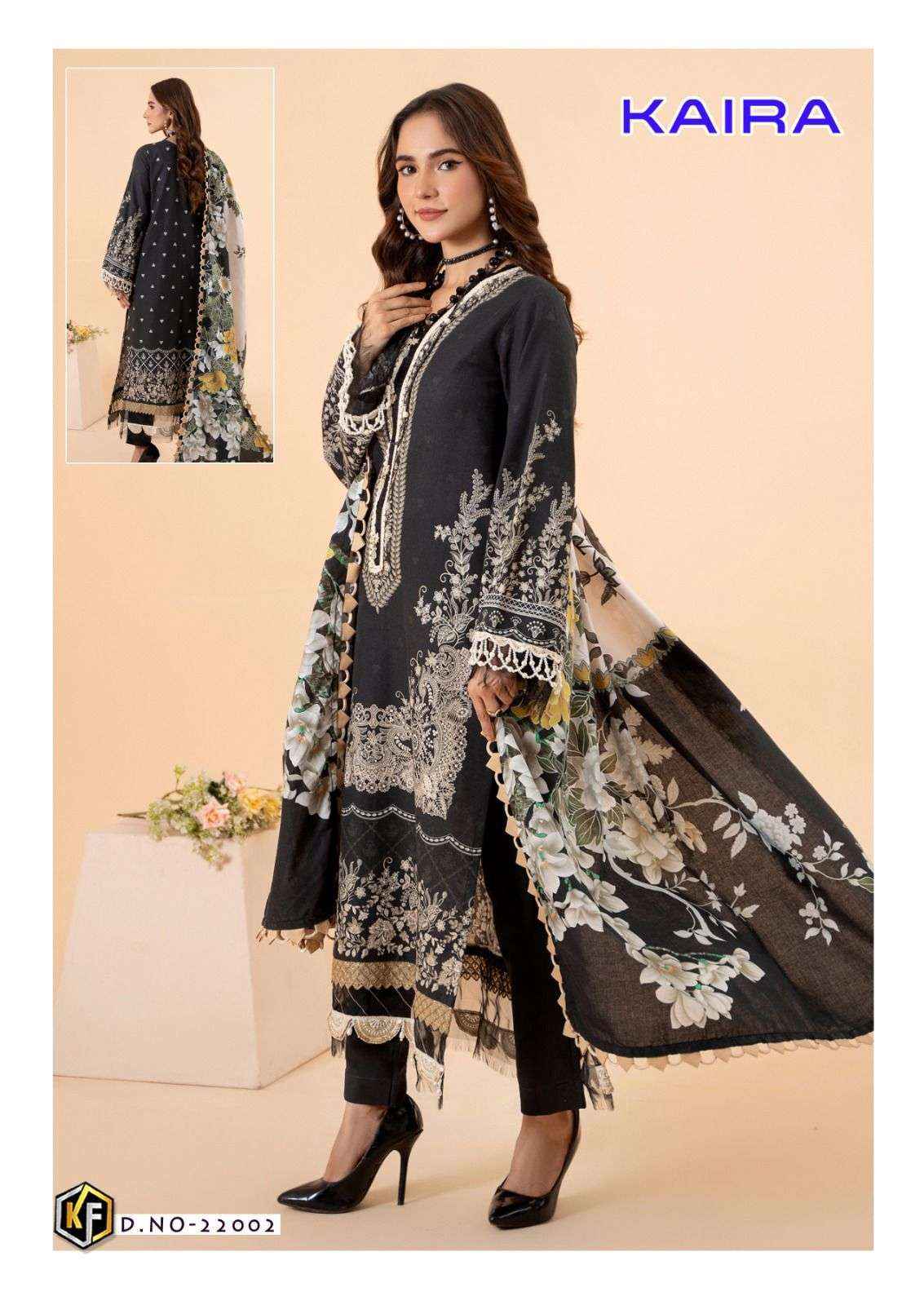 KEVAL FAB KAIRA VOL 22 LAWN COTTON PAKISTANI DRESS MATERIAL ( 6 PCS CATALOG )