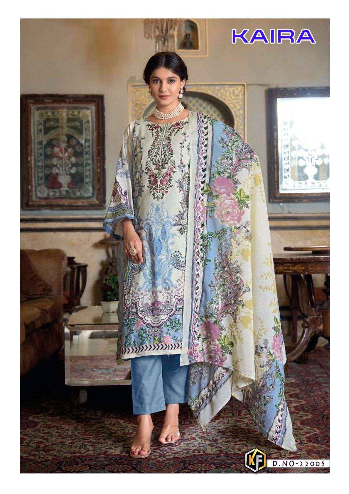 KEVAL FAB KAIRA VOL 22 LAWN COTTON PAKISTANI DRESS MATERIAL ( 6 PCS CATALOG )