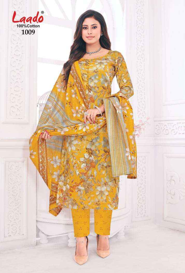 LAADO PRINCESS VOL 1 COTTON PRINT DRESS MATERIAL WHOLESALE PRICE ( 10 PCS CATALOG )