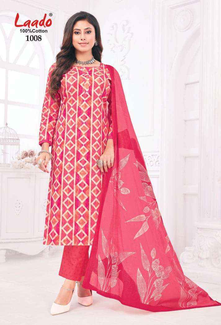 LAADO PRINCESS VOL 1 COTTON PRINT DRESS MATERIAL WHOLESALE PRICE ( 10 PCS CATALOG )