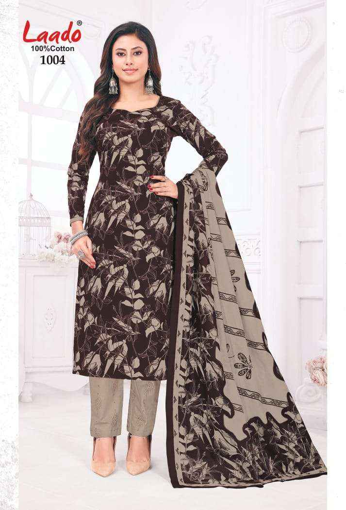 LAADO PRINCESS VOL 1 COTTON PRINT DRESS MATERIAL WHOLESALE PRICE ( 10 PCS CATALOG )