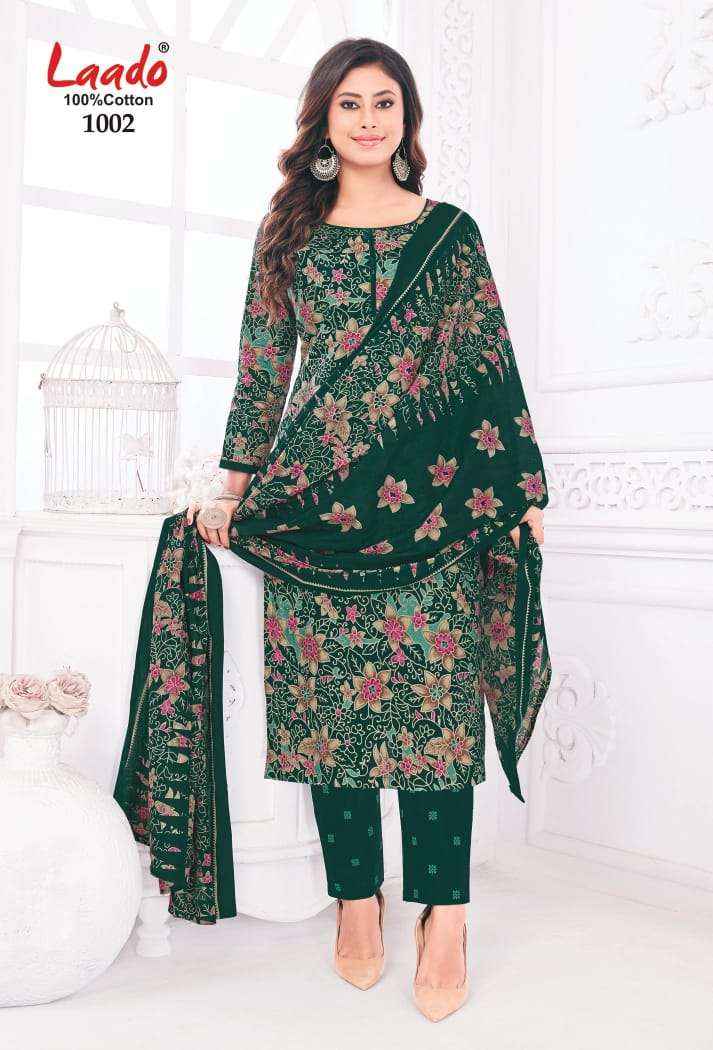 LAADO PRINCESS VOL 1 COTTON PRINT DRESS MATERIAL WHOLESALE PRICE ( 10 PCS CATALOG )