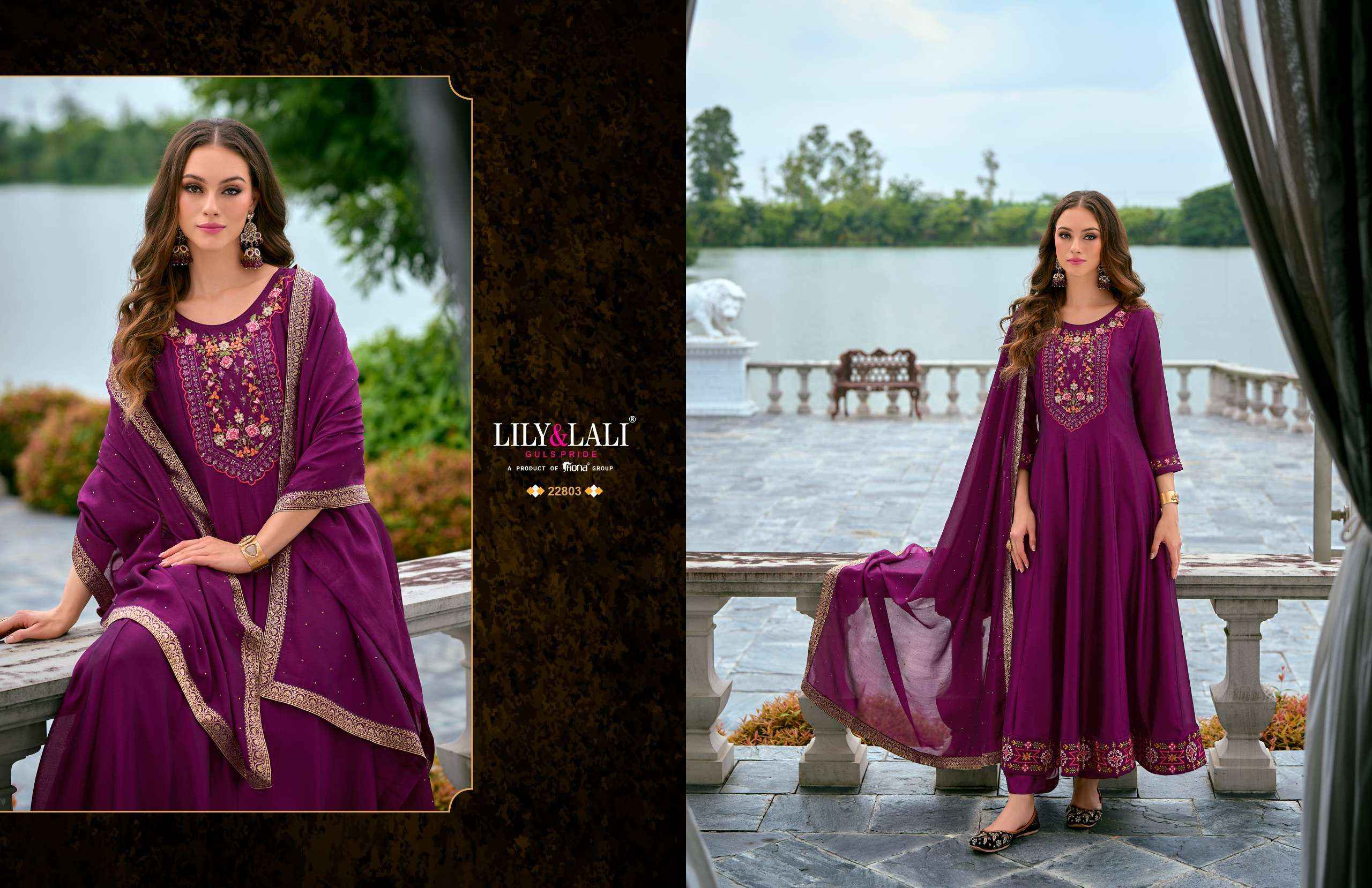 LILY AND LALI BIBBOJAAN VOL 2 ANARKALI STYLE READY MADE SUIT ( 6 PCS CATALOG )