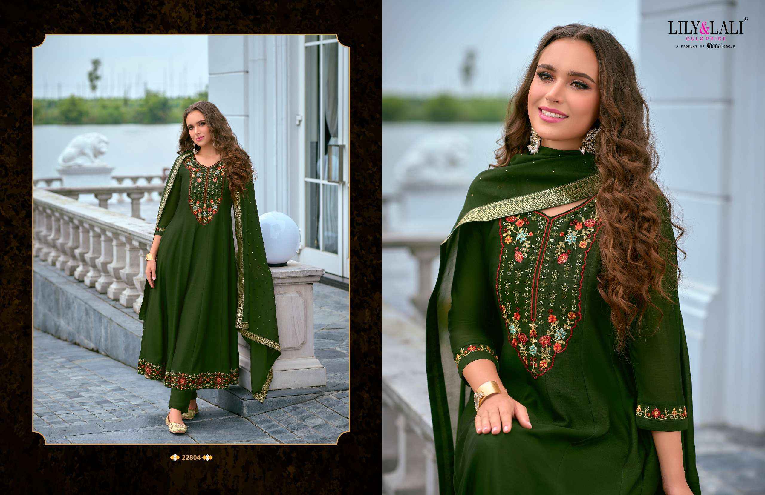 LILY AND LALI BIBBOJAAN VOL 2 ANARKALI STYLE READY MADE SUIT ( 6 PCS CATALOG )