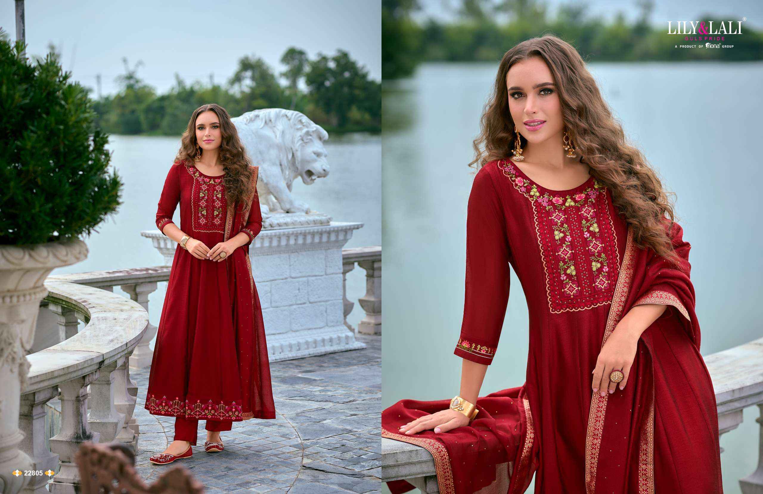 LILY AND LALI BIBBOJAAN VOL 2 ANARKALI STYLE READY MADE SUIT ( 6 PCS CATALOG )