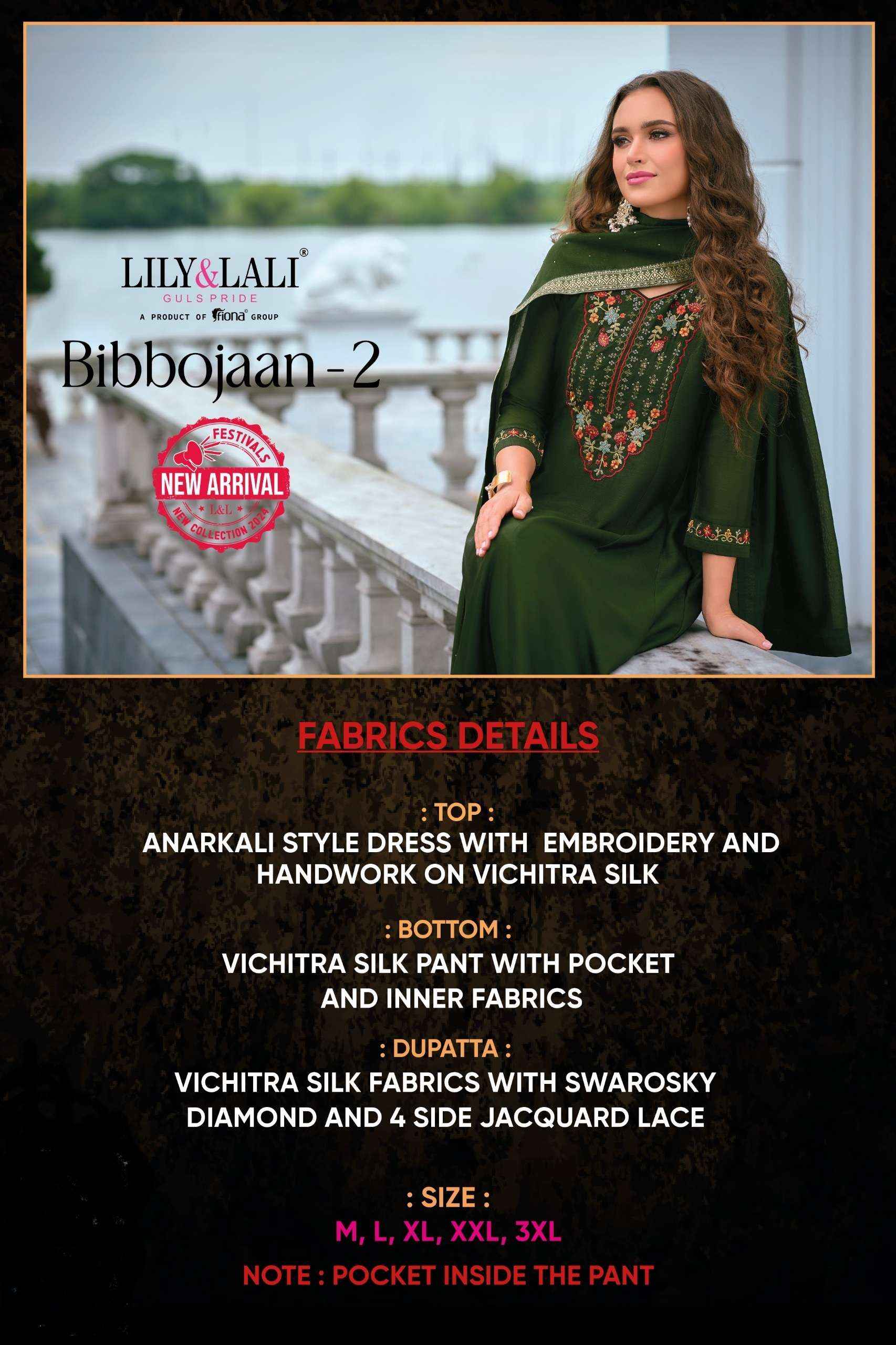 LILY AND LALI BIBBOJAAN VOL 2 ANARKALI STYLE READY MADE SUIT ( 6 PCS CATALOG )