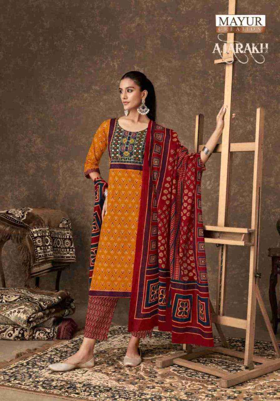 MAYUR CREATION AJARAKH VOL 4 COTTON PRINT READYMADE SUIT ( 10 PCS CATALOG )