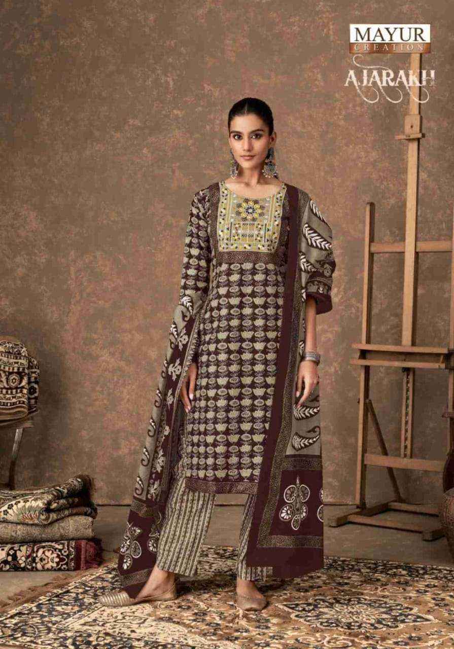 MAYUR CREATION AJARAKH VOL 4 COTTON PRINT READYMADE SUIT ( 10 PCS CATALOG )