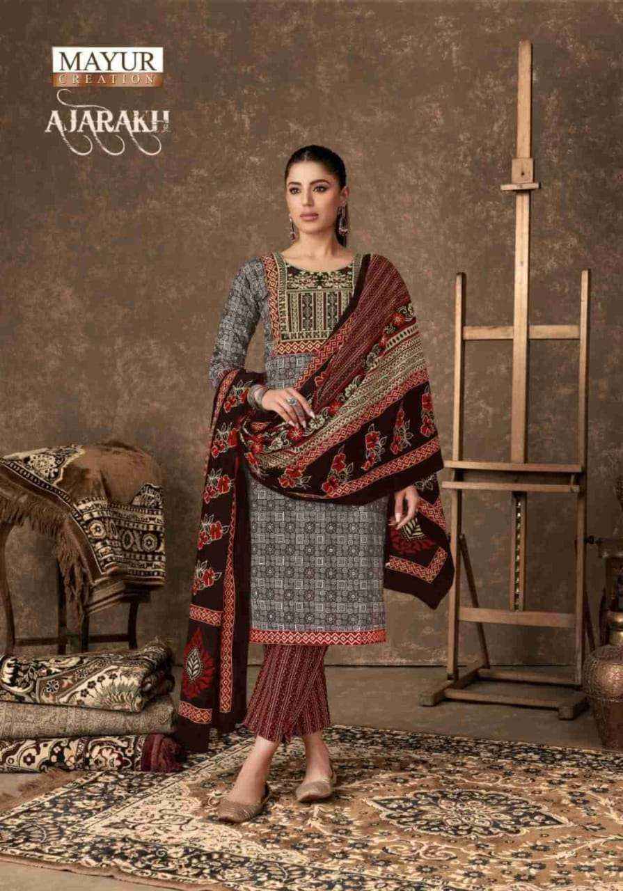 MAYUR CREATION AJARAKH VOL 4 COTTON PRINT READYMADE SUIT ( 10 PCS CATALOG )