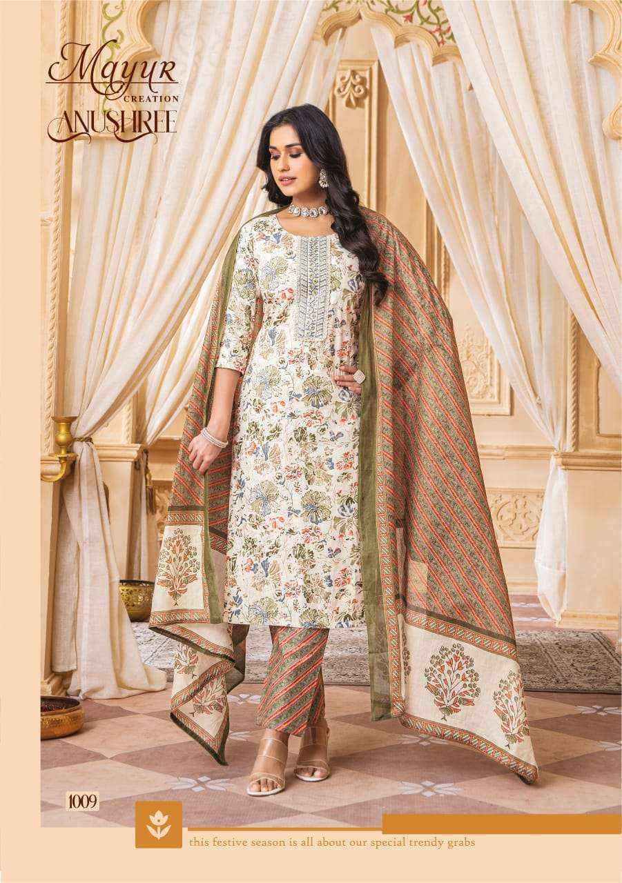 MAYUR CREATION ANUSHREE COTTON READYMADE SUIT ( 10 PCS CATALOG )