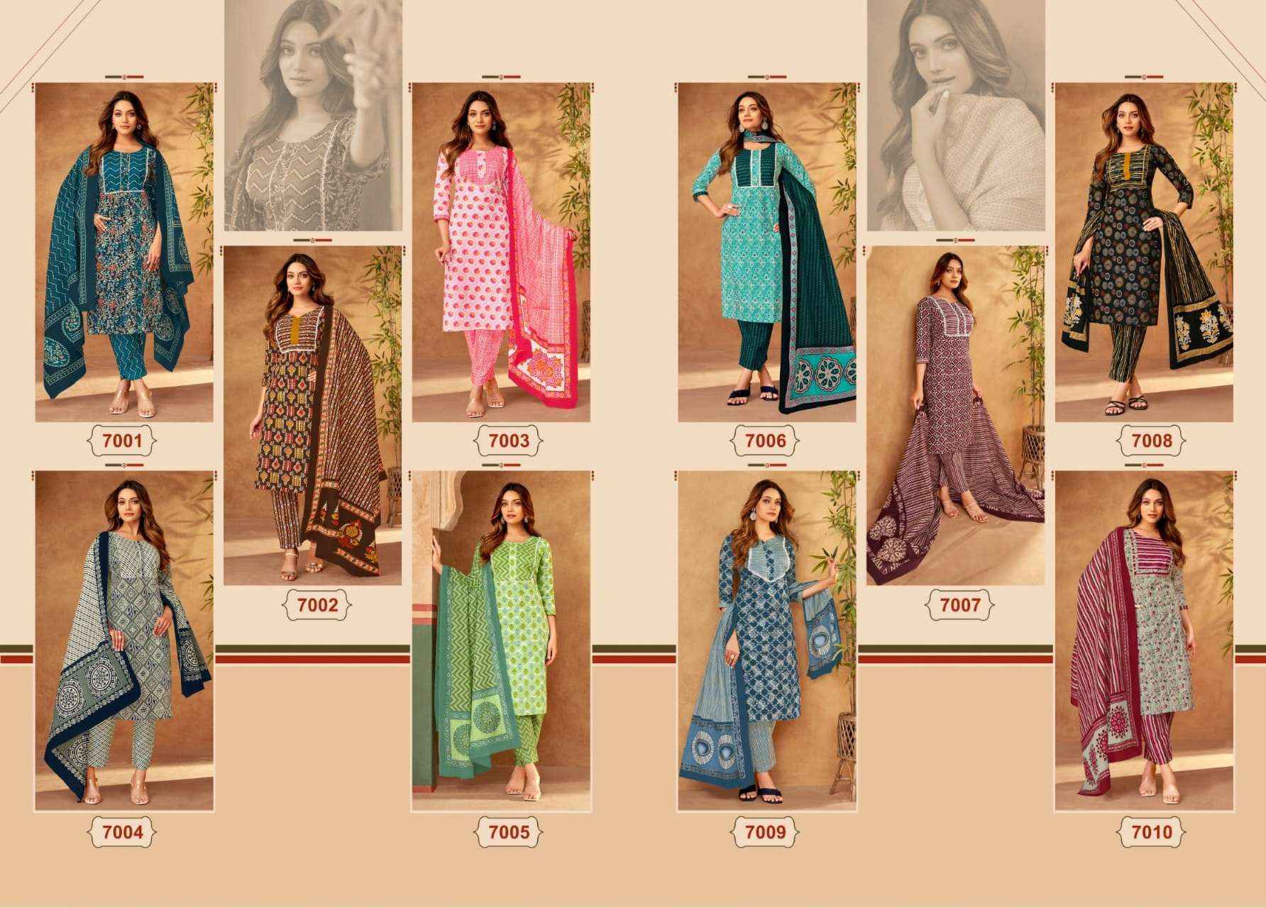 MAYUR CREATION GULMOHAR VOL 7 WHOLESALE COTTON PRINT SALWAR SUIT ( 10 PCS CATALOG )