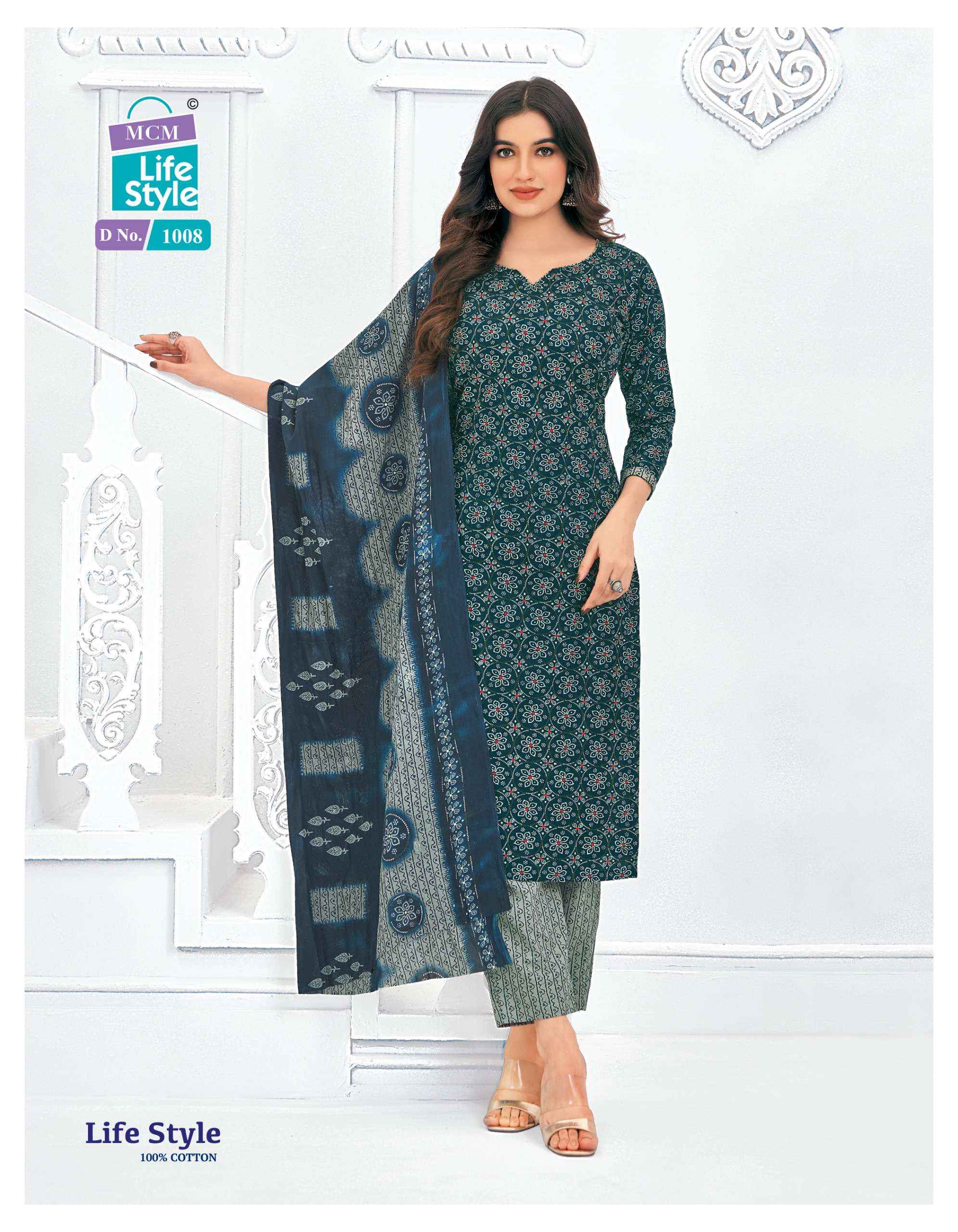 MCM LIFESTYLE VOL 10 PURE COTTON WHOLESALE READYMADE SUIT ( 12 PCS CATALOG )