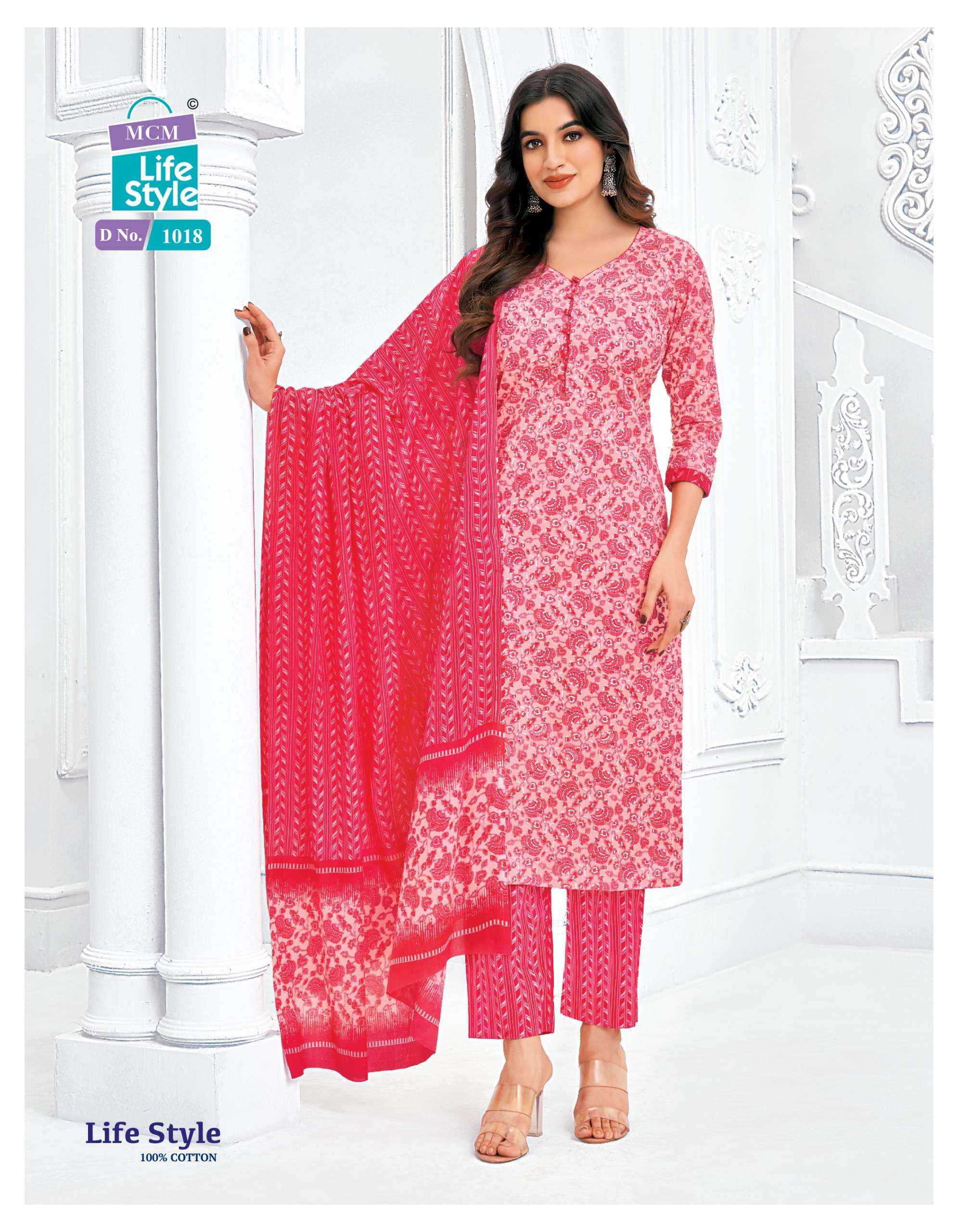 MCM LIFESTYLE VOL 10 PURE COTTON WHOLESALE READYMADE SUIT ( 12 PCS CATALOG )