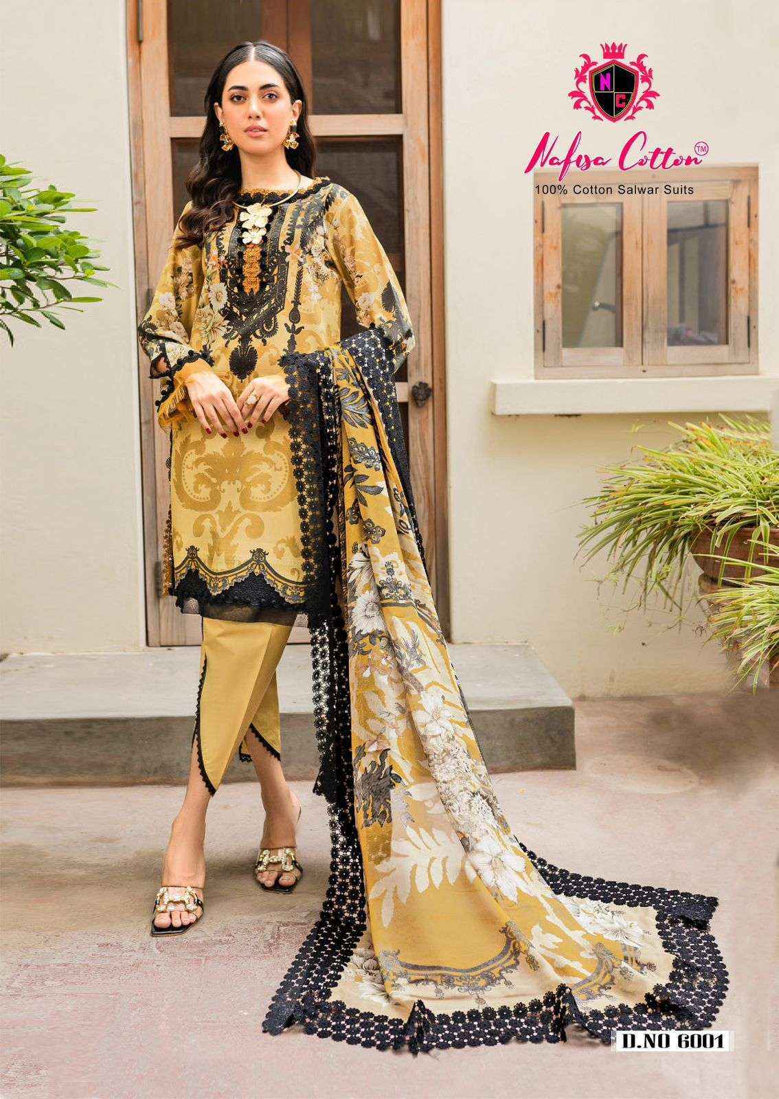 NAFISA COTTON ANDAAZ KARACHI SUITS VOL 6 COTTON PAKISTANI SUIT ( 6 PCS CATALOG )