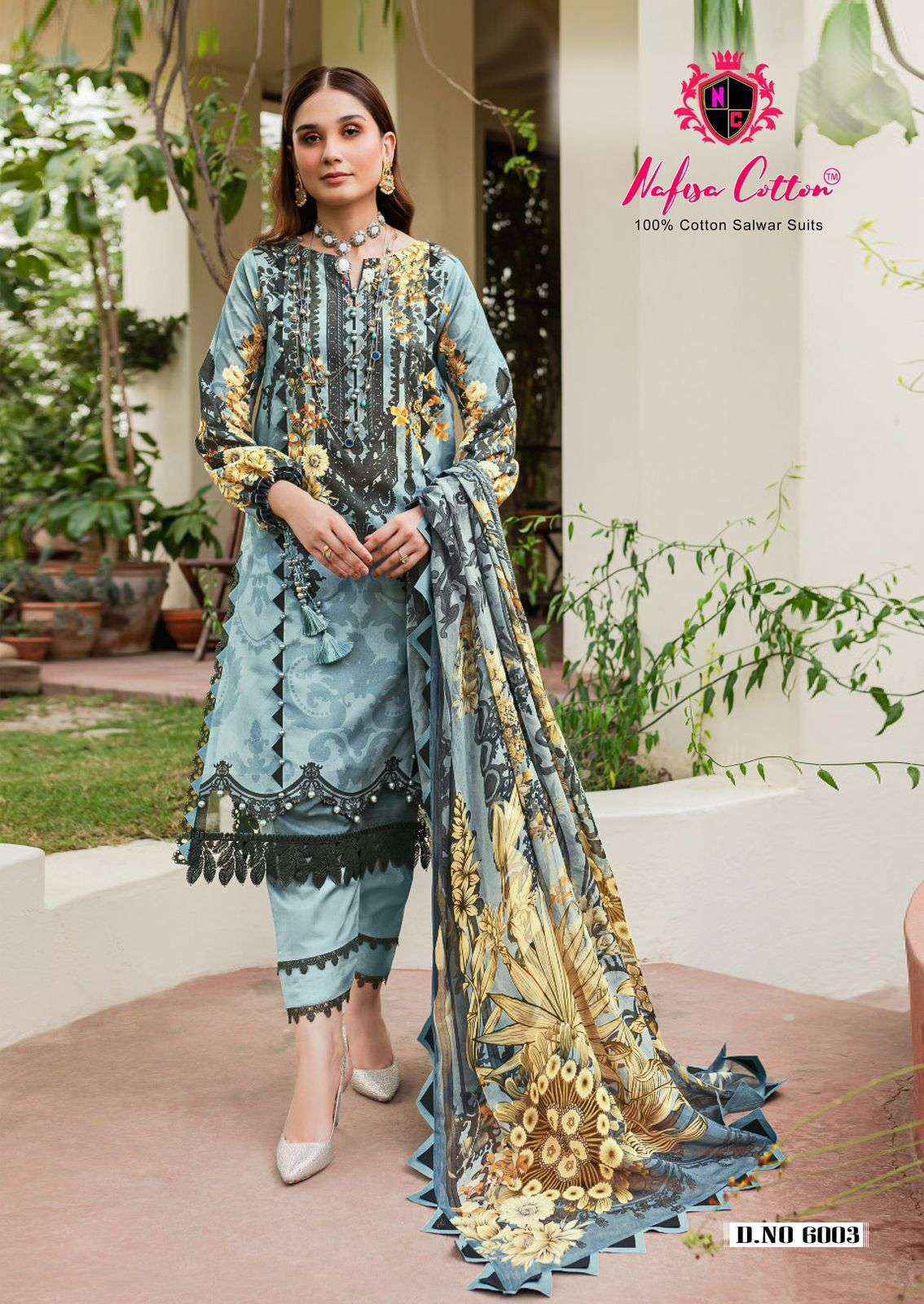 NAFISA COTTON ANDAAZ KARACHI SUITS VOL 6 COTTON PAKISTANI SUIT ( 6 PCS CATALOG )