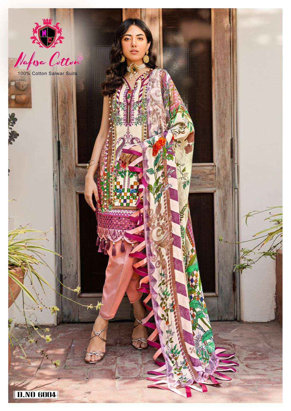 NAFISA COTTON ANDAAZ KARACHI SUITS VOL 6 COTTON PAKISTANI SUIT ( 6 PCS CATALOG )