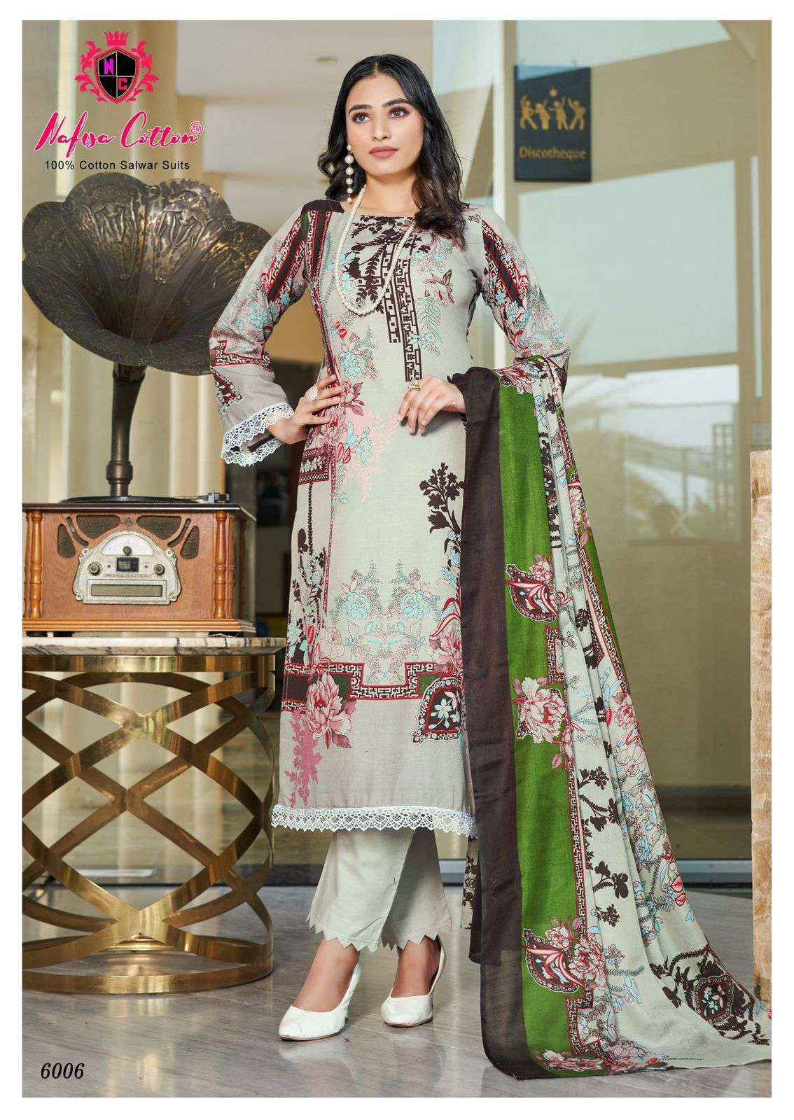 NAFISA COTTON MAHERA KARACHI SUITS VOL 6 COTTON SALWAR SUIT ( 6 PCS CATALOG )