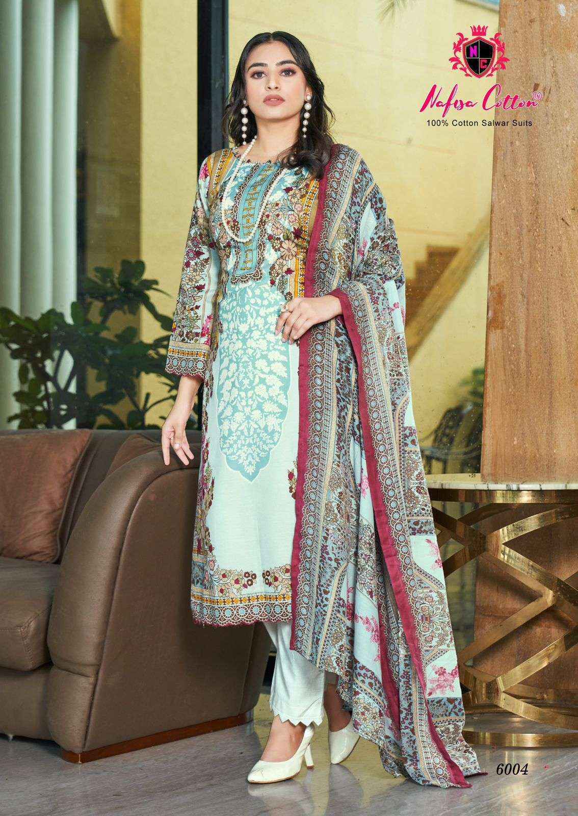 NAFISA COTTON MAHERA KARACHI SUITS VOL 6 COTTON SALWAR SUIT ( 6 PCS CATALOG )