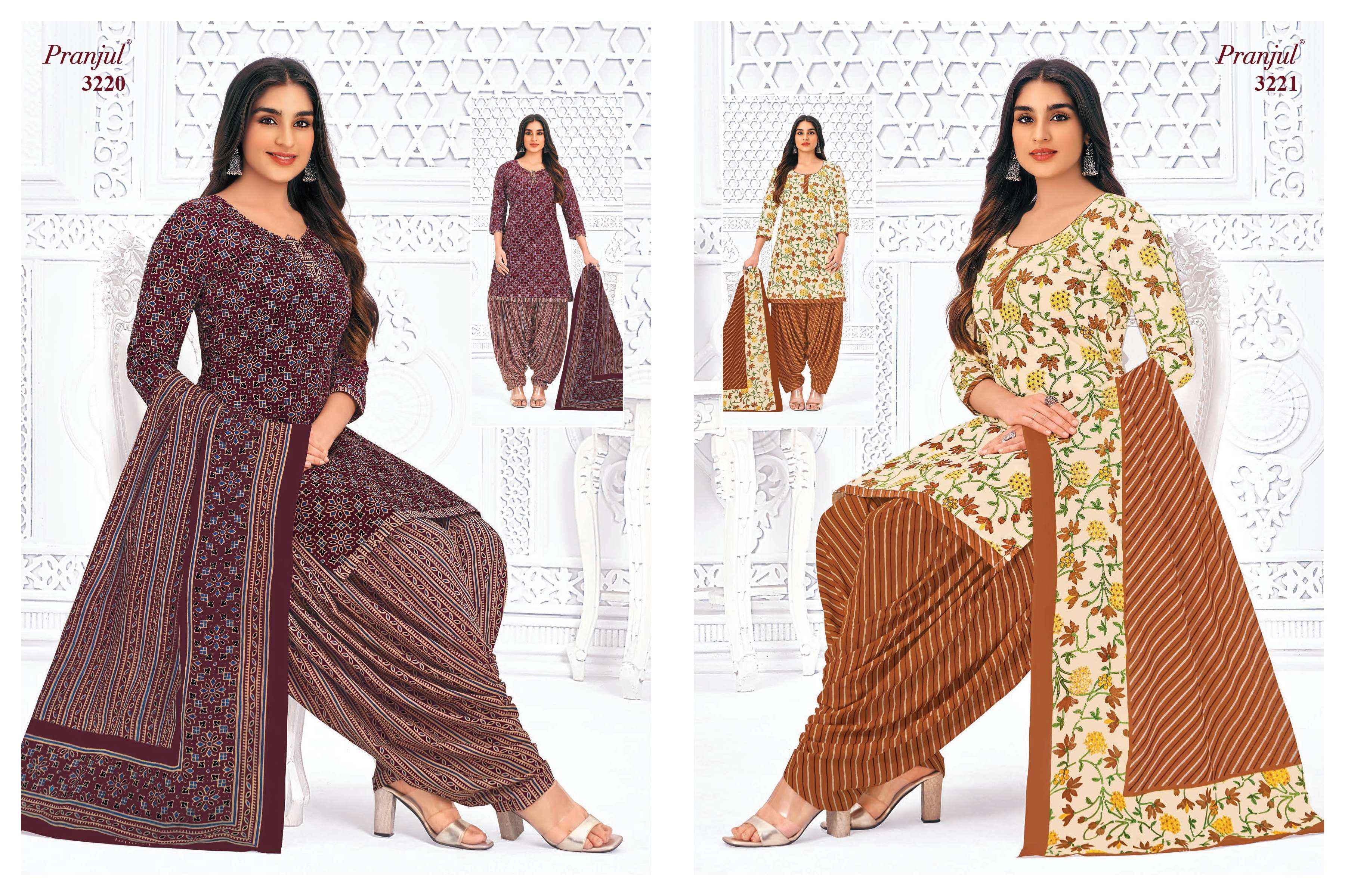 PRANJUL FASHION PRIYANSHI VOL 32 COTTON DRESS MATERIAL ( 36 PCS CATALOG )