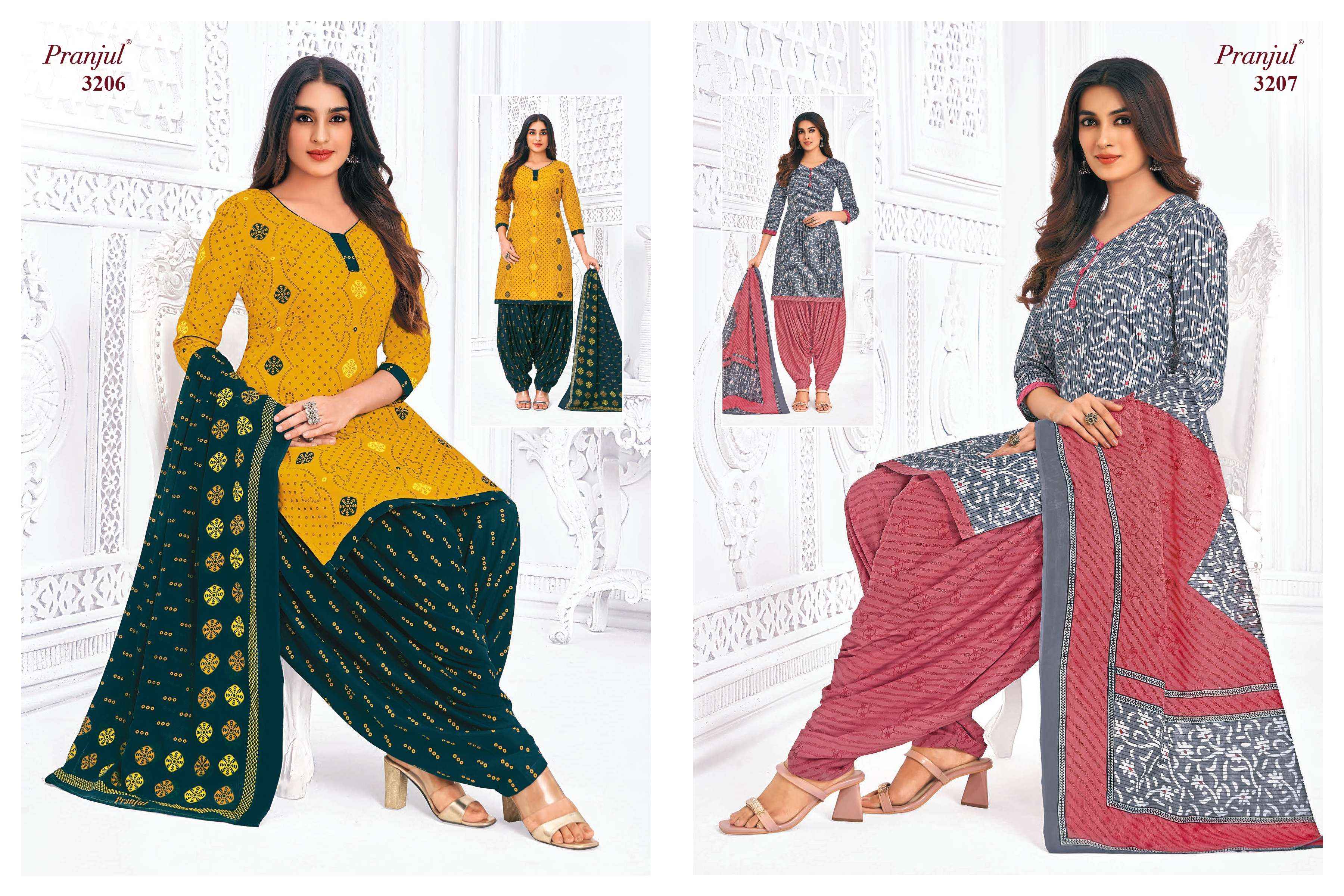 PRANJUL FASHION PRIYANSHI VOL 32 COTTON DRESS MATERIAL ( 36 PCS CATALOG )