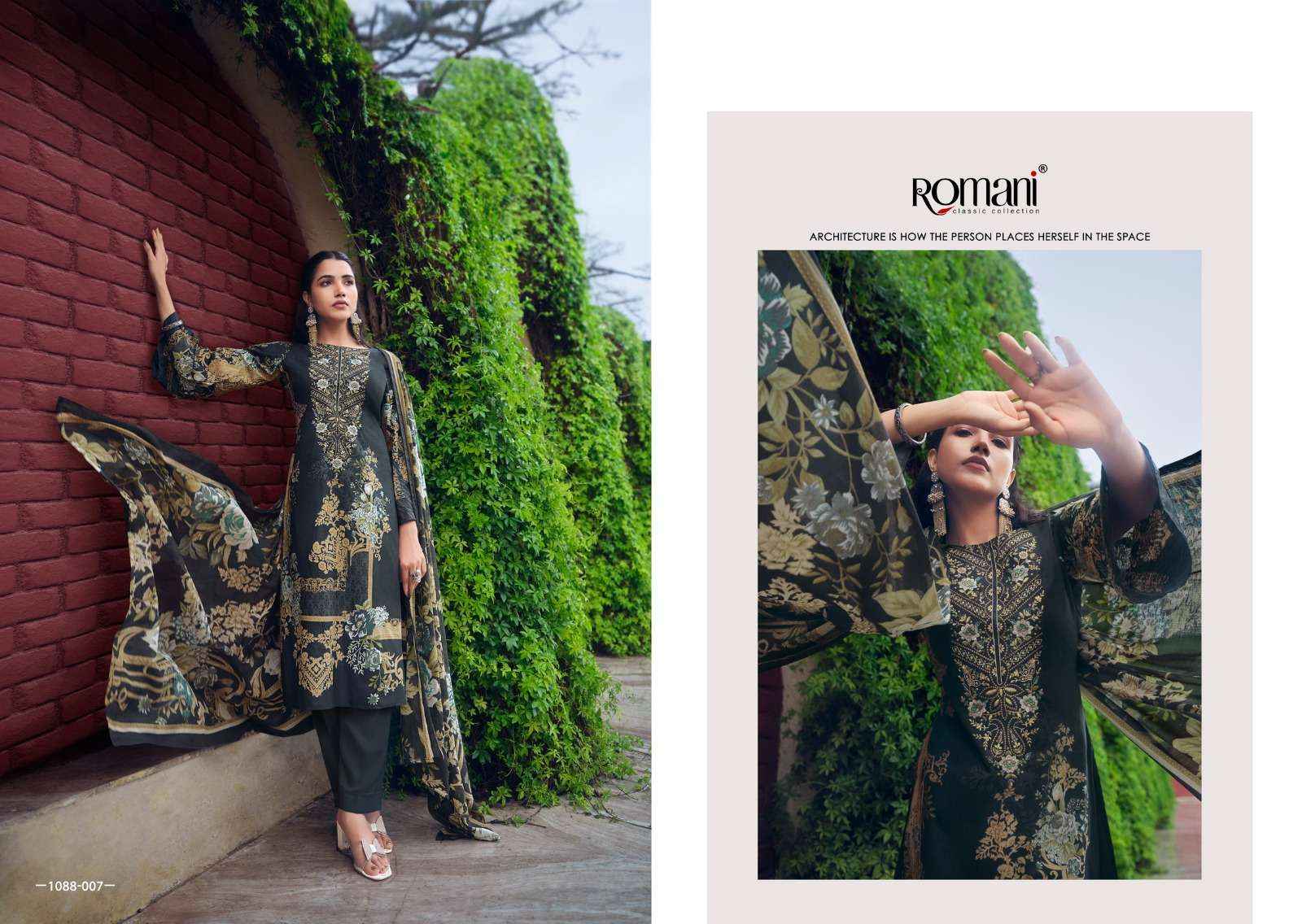 ROMANI AARZU VOL 5 COTTON DESIGNER DRESS MATERIAL ( 8 PCS CATALOG )