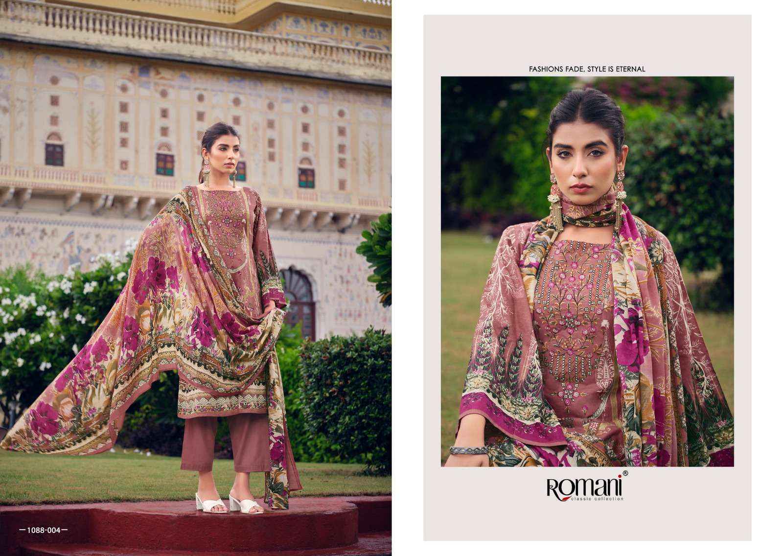 ROMANI AARZU VOL 5 COTTON DESIGNER DRESS MATERIAL ( 8 PCS CATALOG )