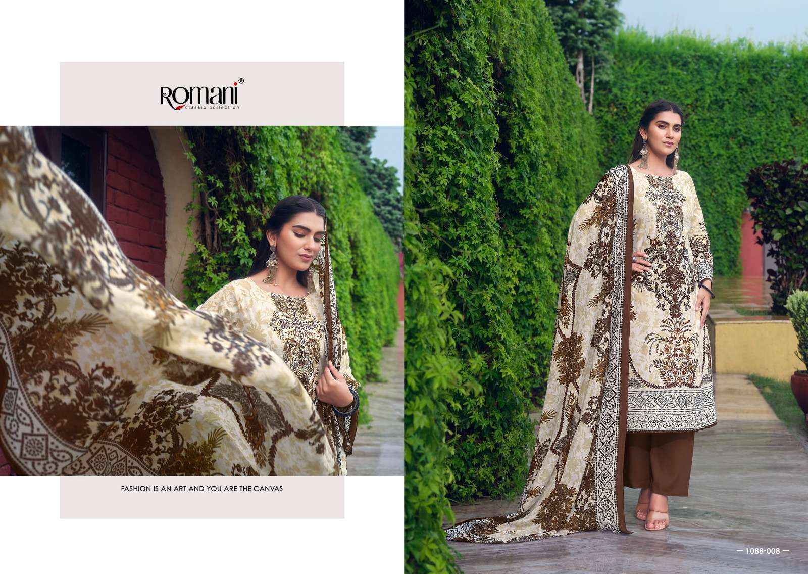 ROMANI AARZU VOL 5 COTTON DESIGNER DRESS MATERIAL ( 8 PCS CATALOG )