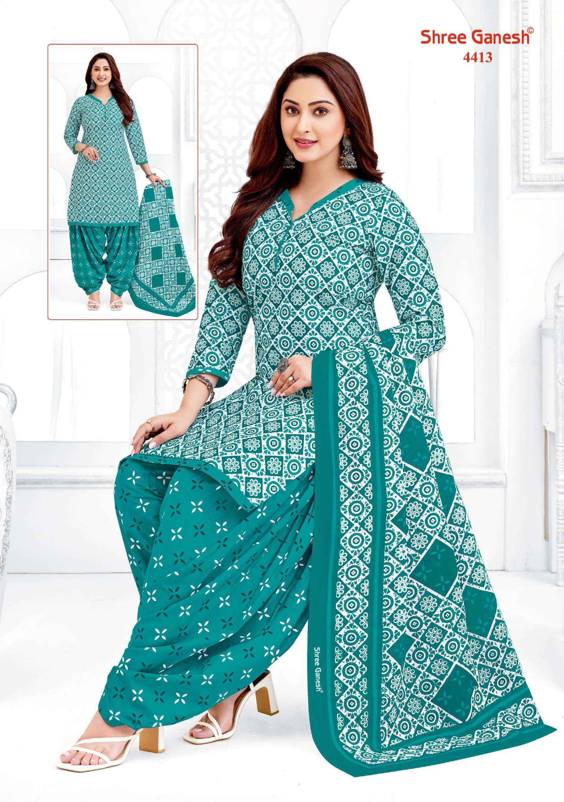 SHREE GANESH HANSIKA VOL 24 COTTON PRINT SALWAR SUIT WHOLESALE PRICE ( 36 PCS CATALOG )