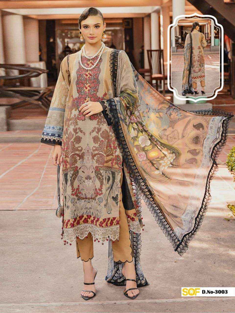 SHREE OM FAB AYRA B RANG RASIYA VOL 3 LAWN COTTON DRESS MATERIAL ( 6 PCS CATALOG )