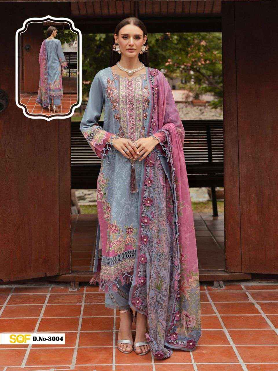 SHREE OM FAB AYRA B RANG RASIYA VOL 3 LAWN COTTON DRESS MATERIAL ( 6 PCS CATALOG )